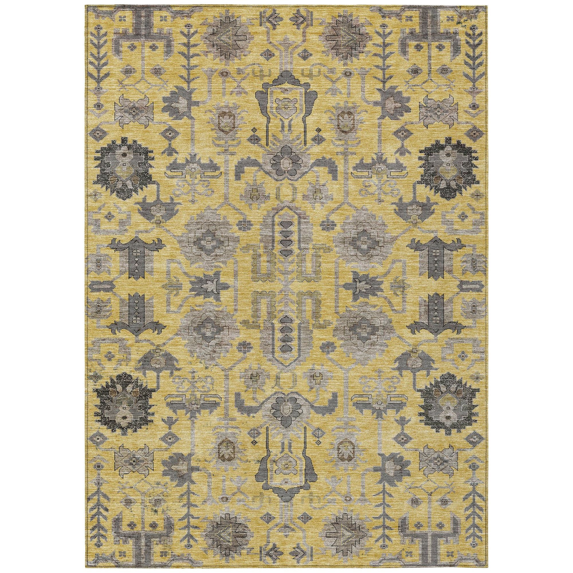 Machine Made ACN697 Honey Gold Rugs #color_honey gold