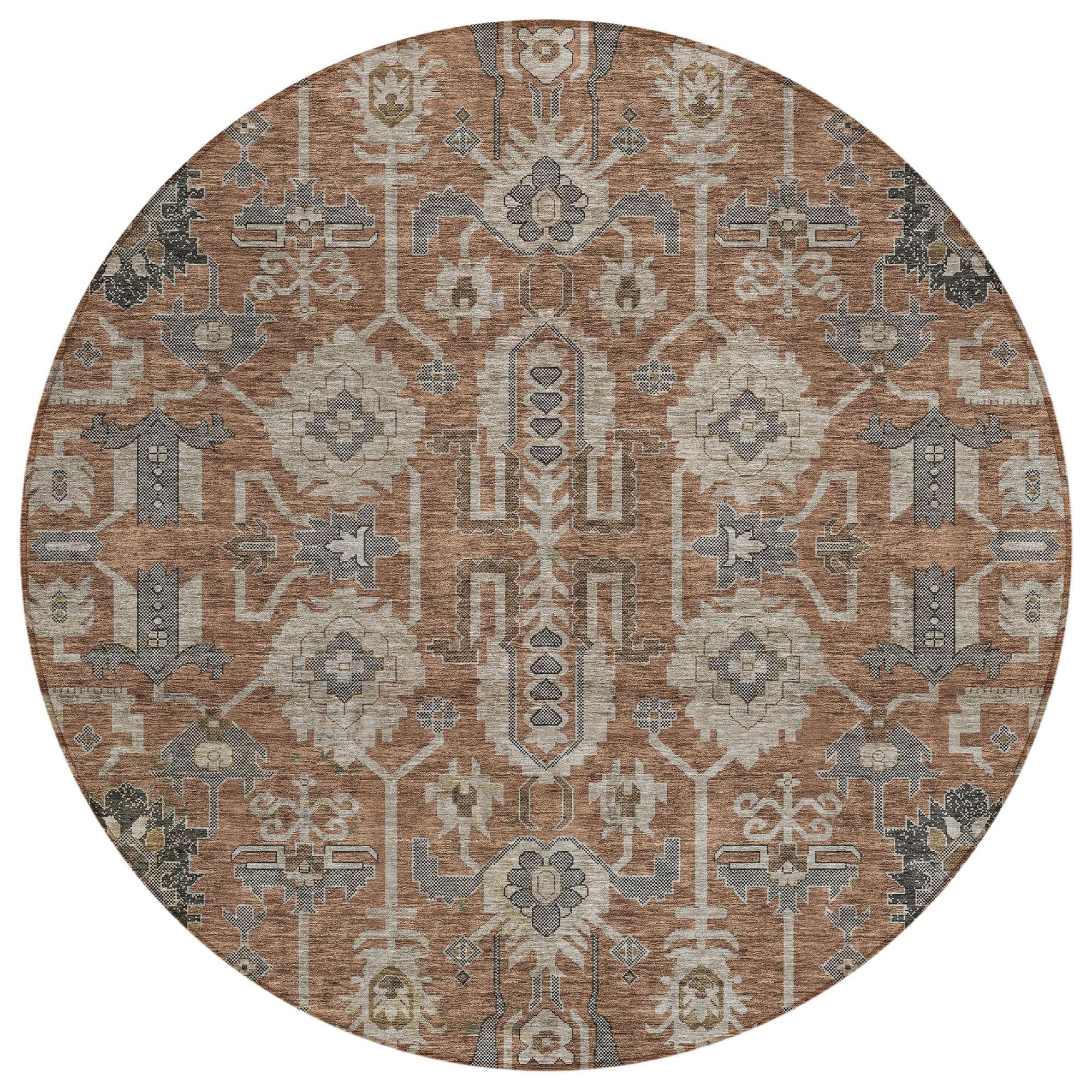 Machine Made ACN697 Paprika Orange Rugs #color_paprika orange