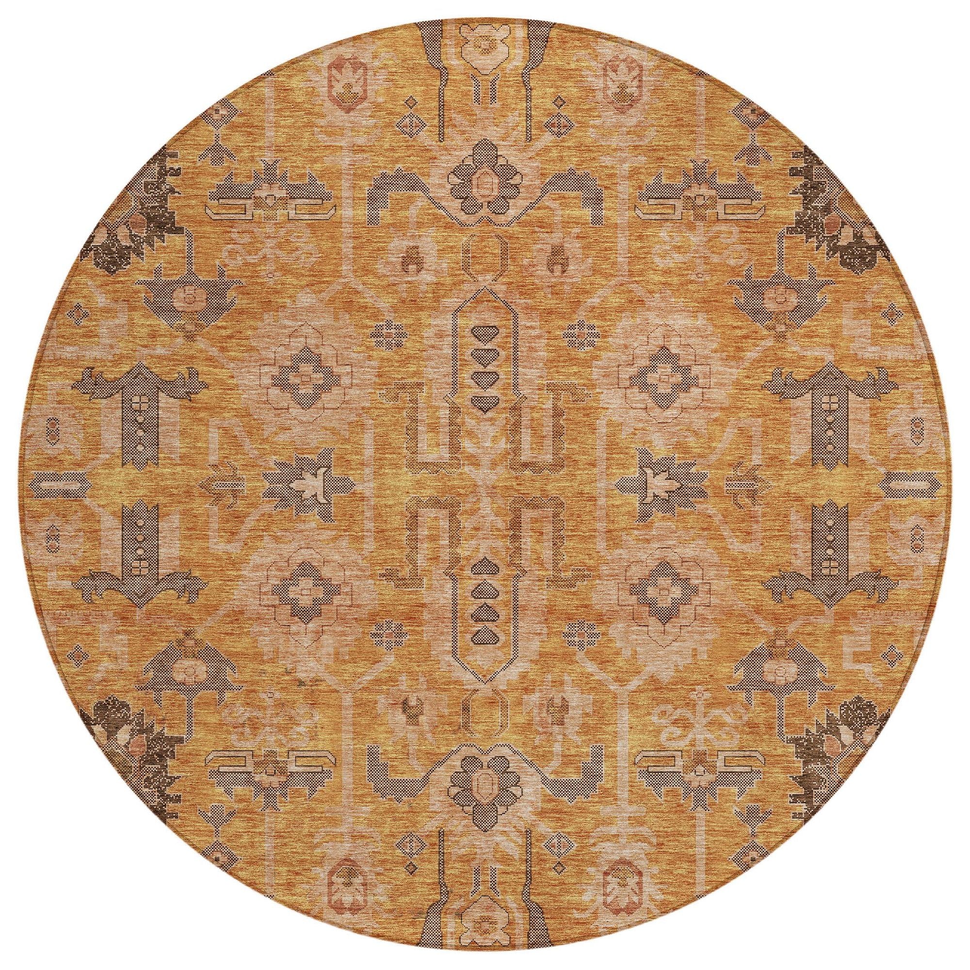 Machine Made ACN697 Terracotta Orange Rugs #color_terracotta orange