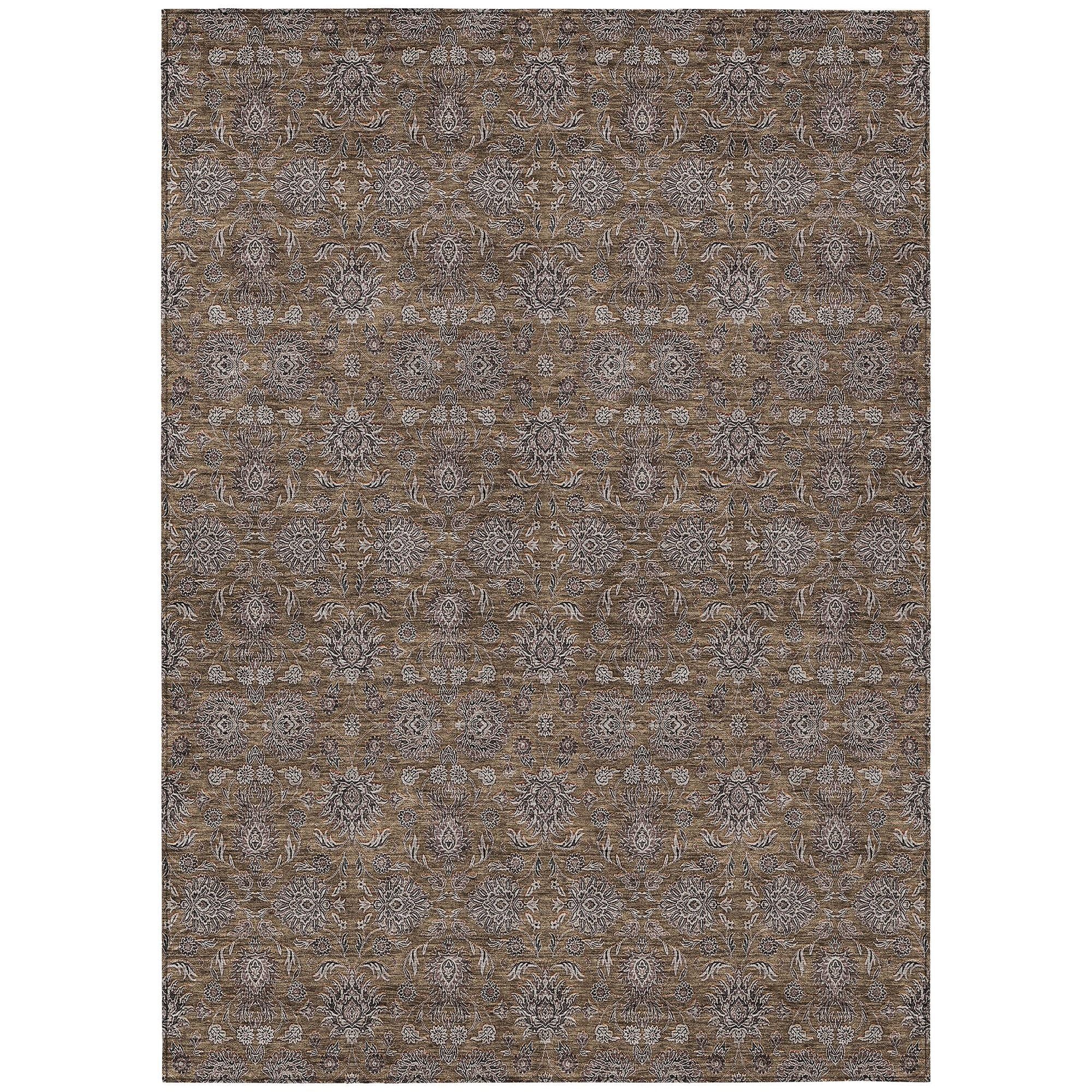 Machine Made ACN702 Chocolate Brown Rugs #color_chocolate brown