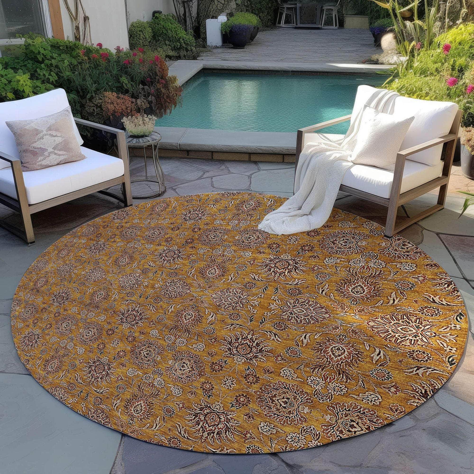 Machine Made ACN702 Copper Orange Rugs #color_copper orange
