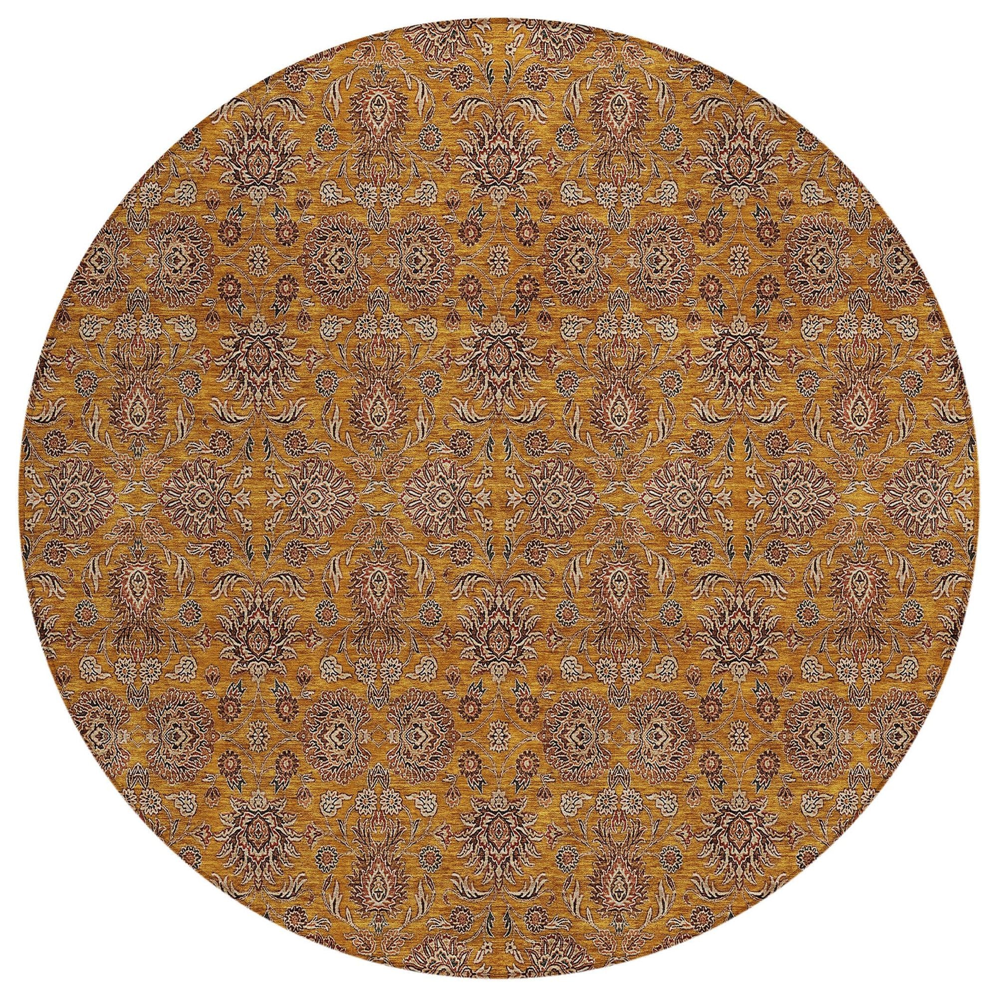 Machine Made ACN702 Copper Orange Rugs #color_copper orange