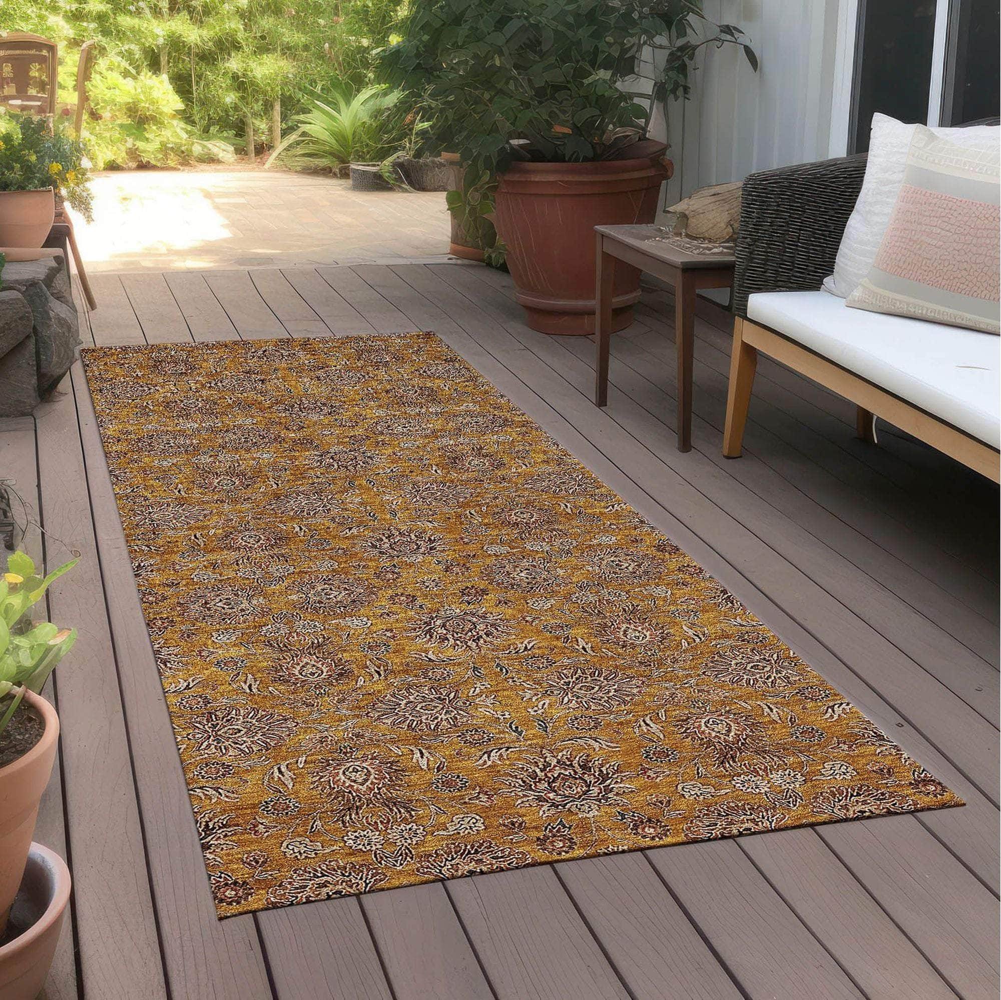 Machine Made ACN702 Copper Orange Rugs #color_copper orange