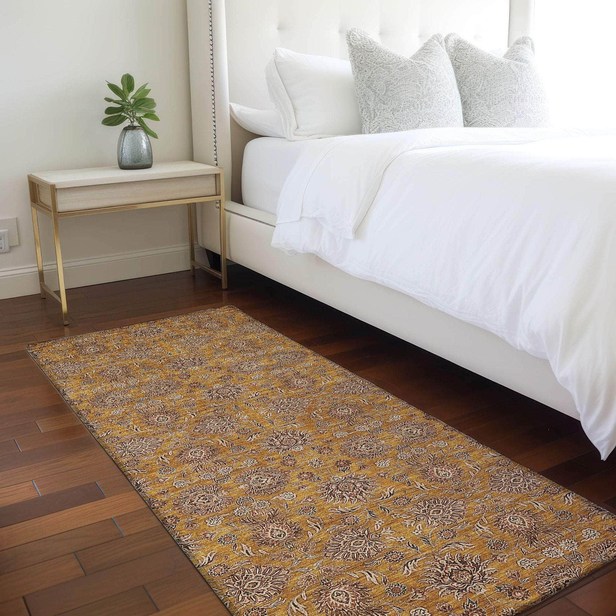 Machine Made ACN702 Copper Orange Rugs #color_copper orange