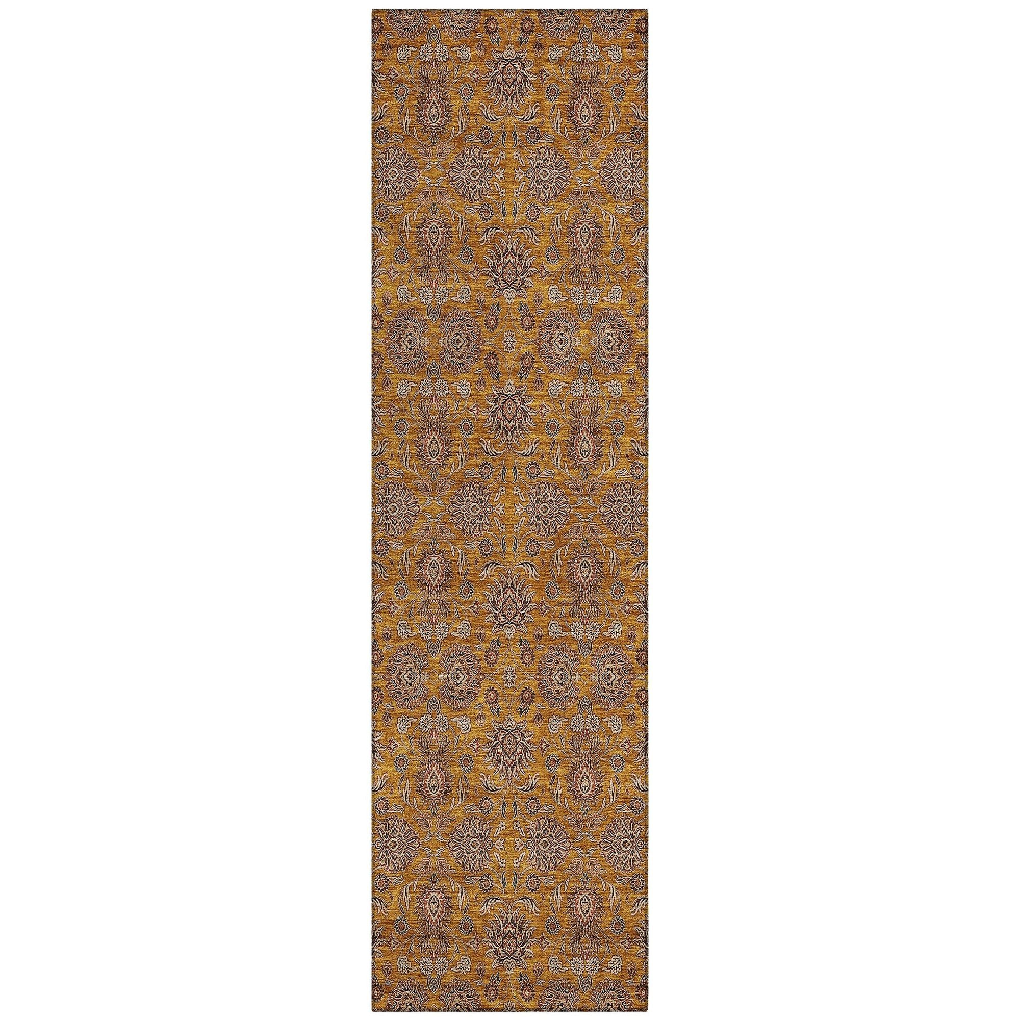 Machine Made ACN702 Copper Orange Rugs #color_copper orange