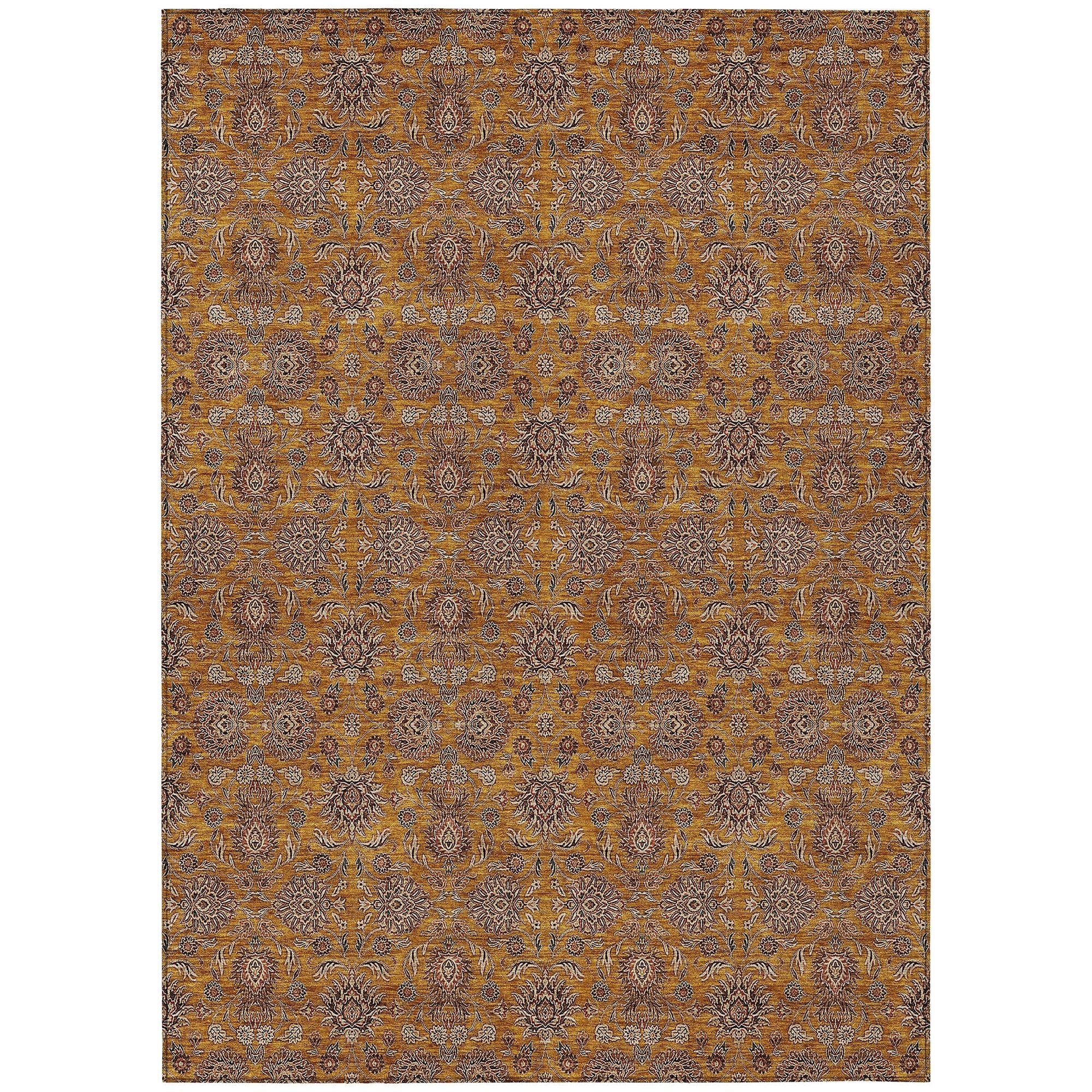 Machine Made ACN702 Copper Orange Rugs #color_copper orange