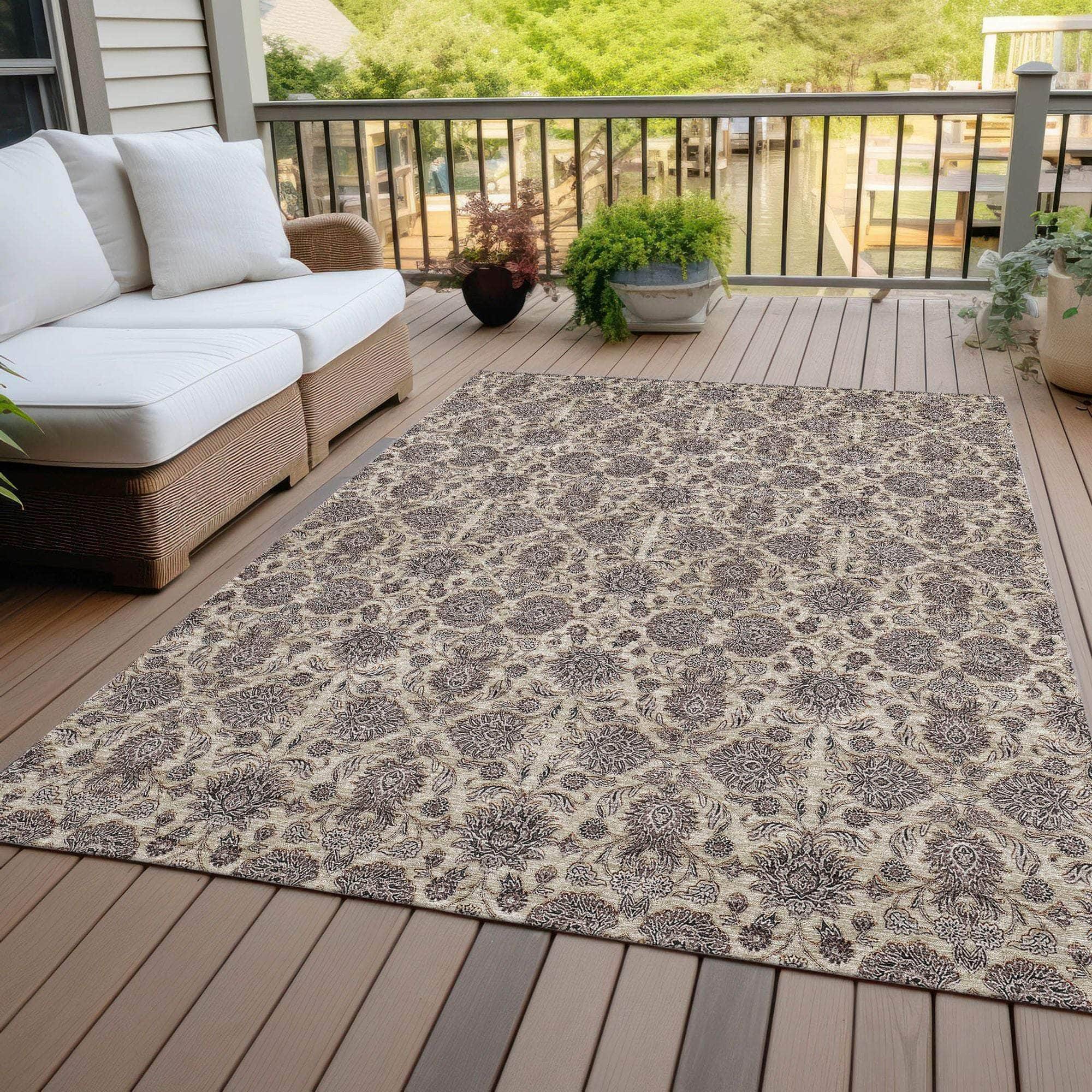 Machine Made ACN702 Ivory  Rugs #color_ivory 