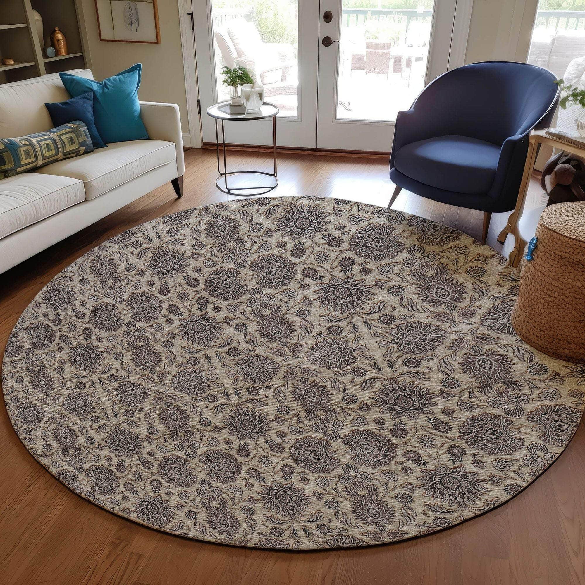 Machine Made ACN702 Ivory  Rugs #color_ivory 