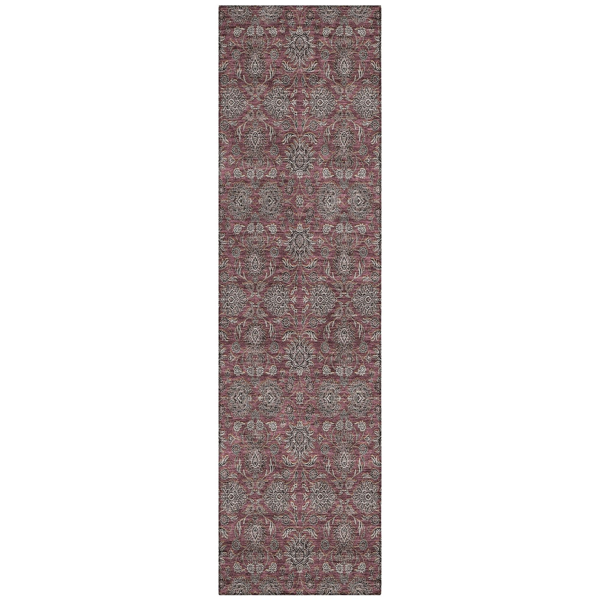 Machine Made ACN702 Merlot Red Rugs #color_merlot red