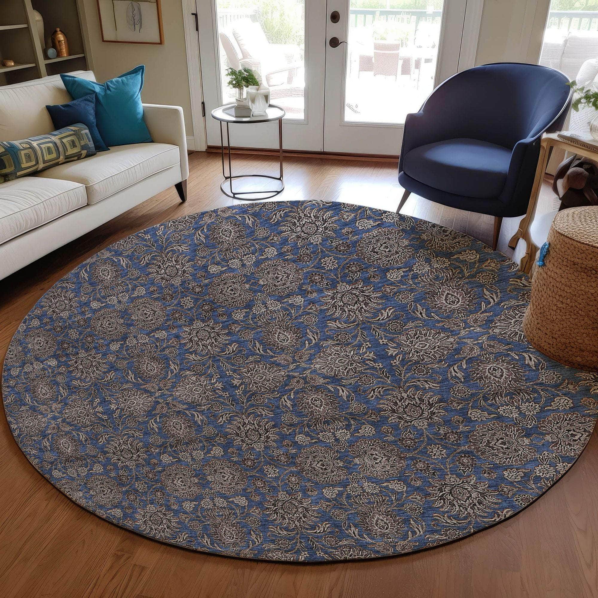 Machine Made ACN702 Navy Blue Rugs #color_navy blue