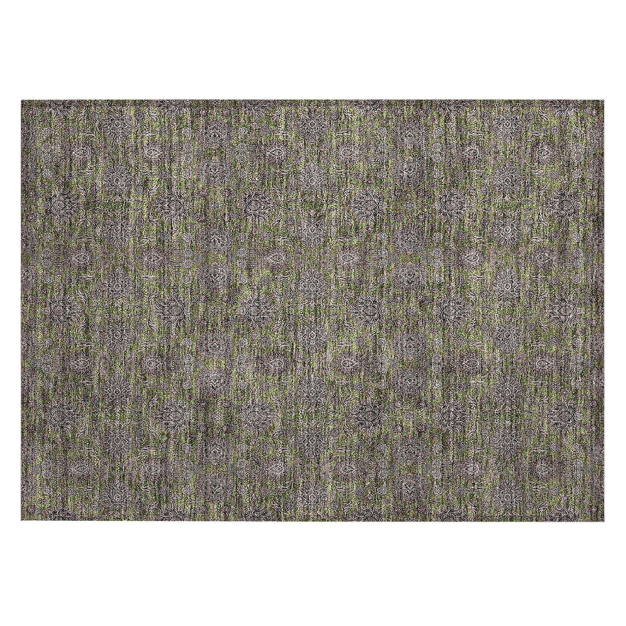 Machine Made ACN702 Olive Green Rugs #color_olive green