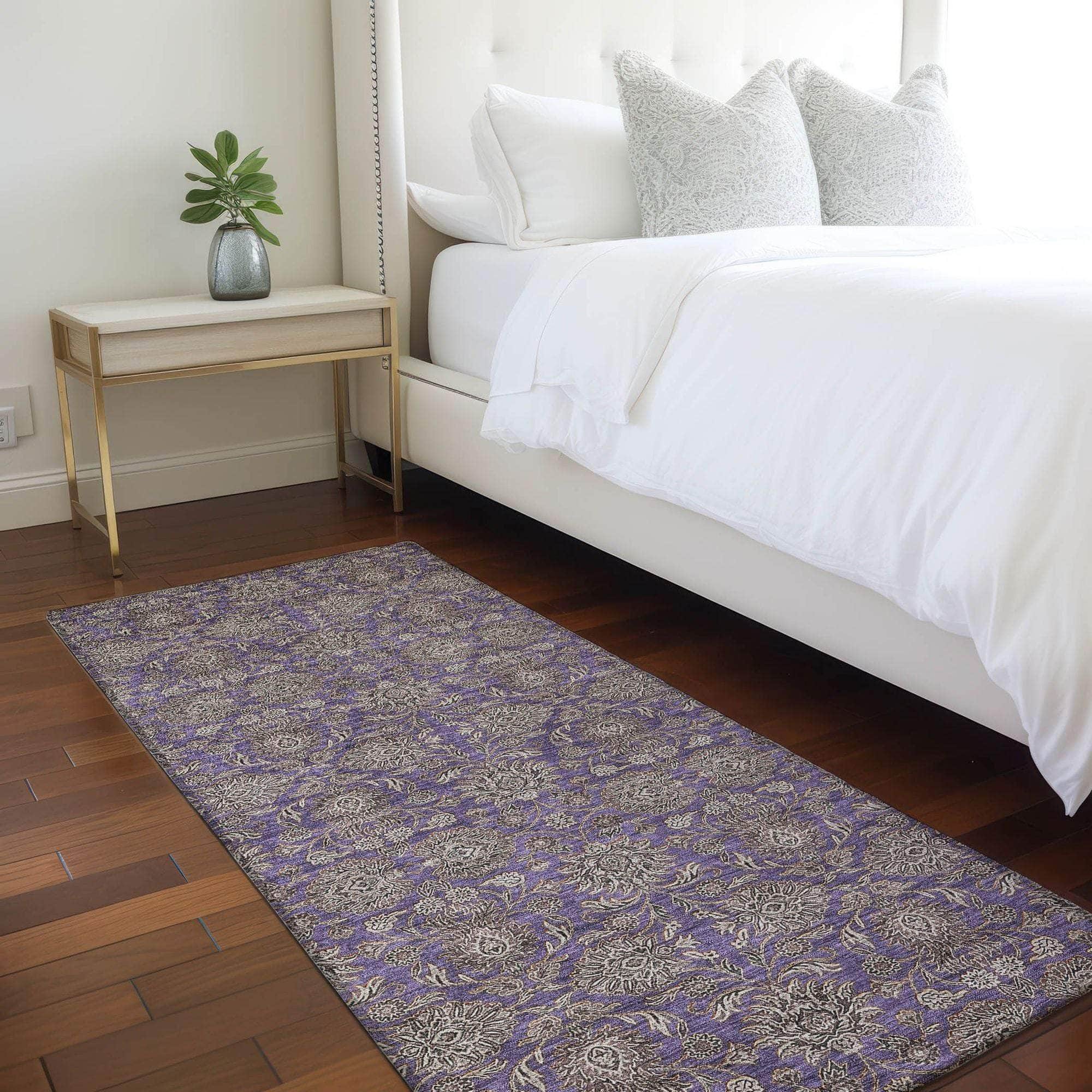 Machine Made ACN702 Purple  Rugs #color_purple 
