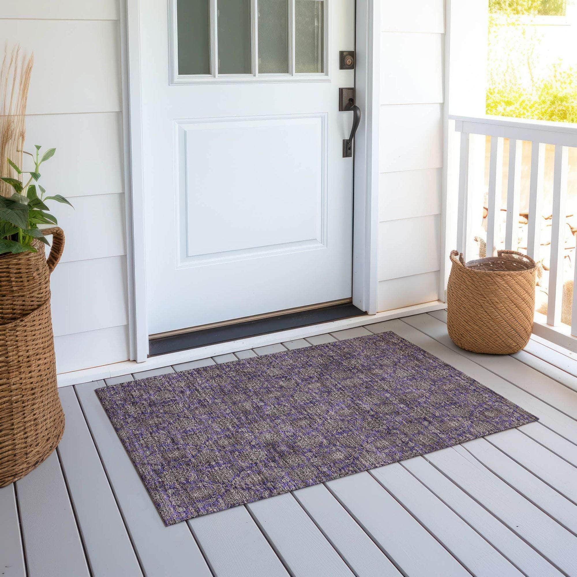 Machine Made ACN702 Purple  Rugs #color_purple 