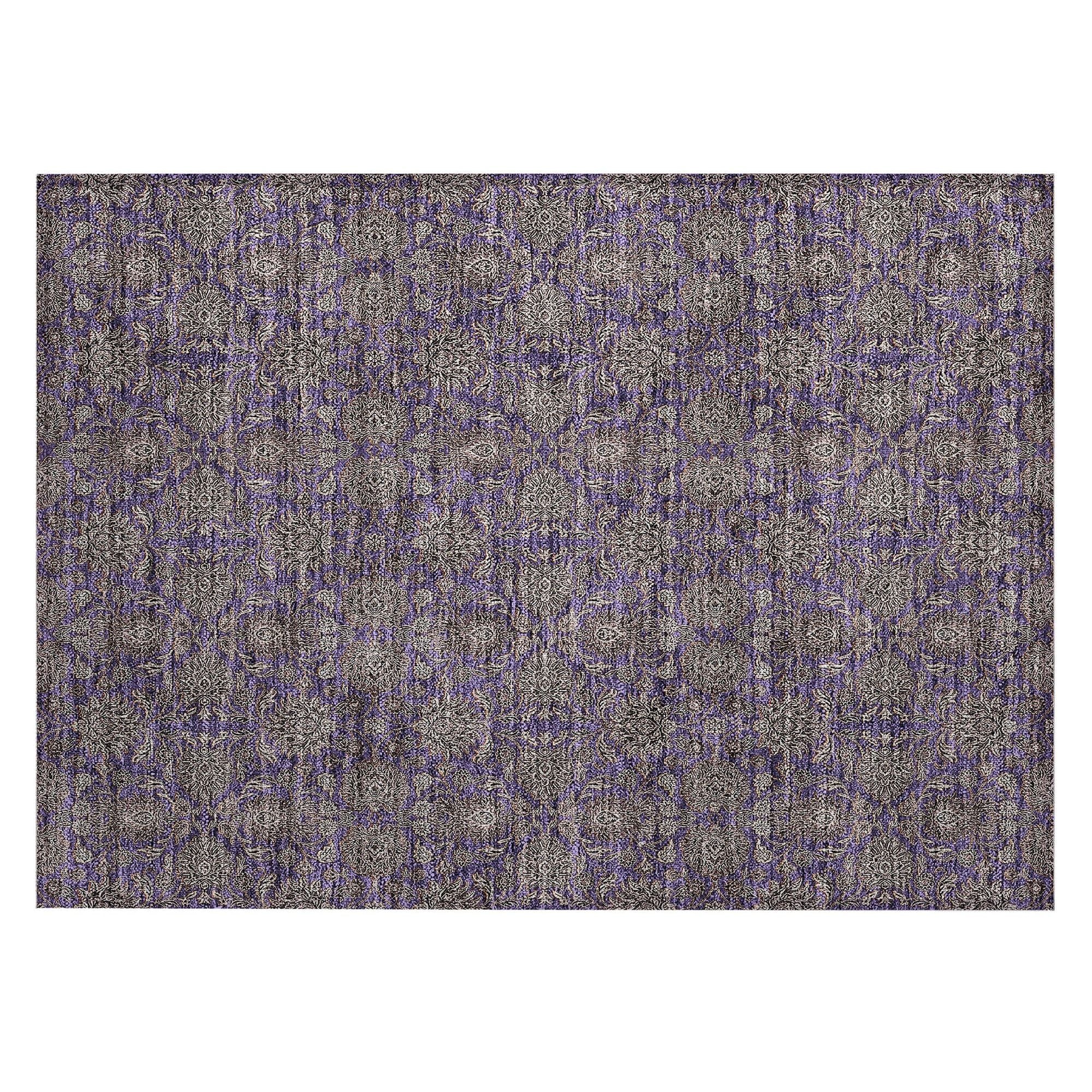 Machine Made ACN702 Purple  Rugs #color_purple 