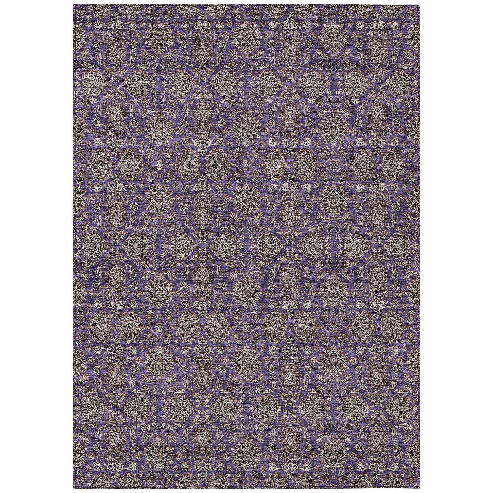 Machine Made ACN702 Purple  Rugs #color_purple 