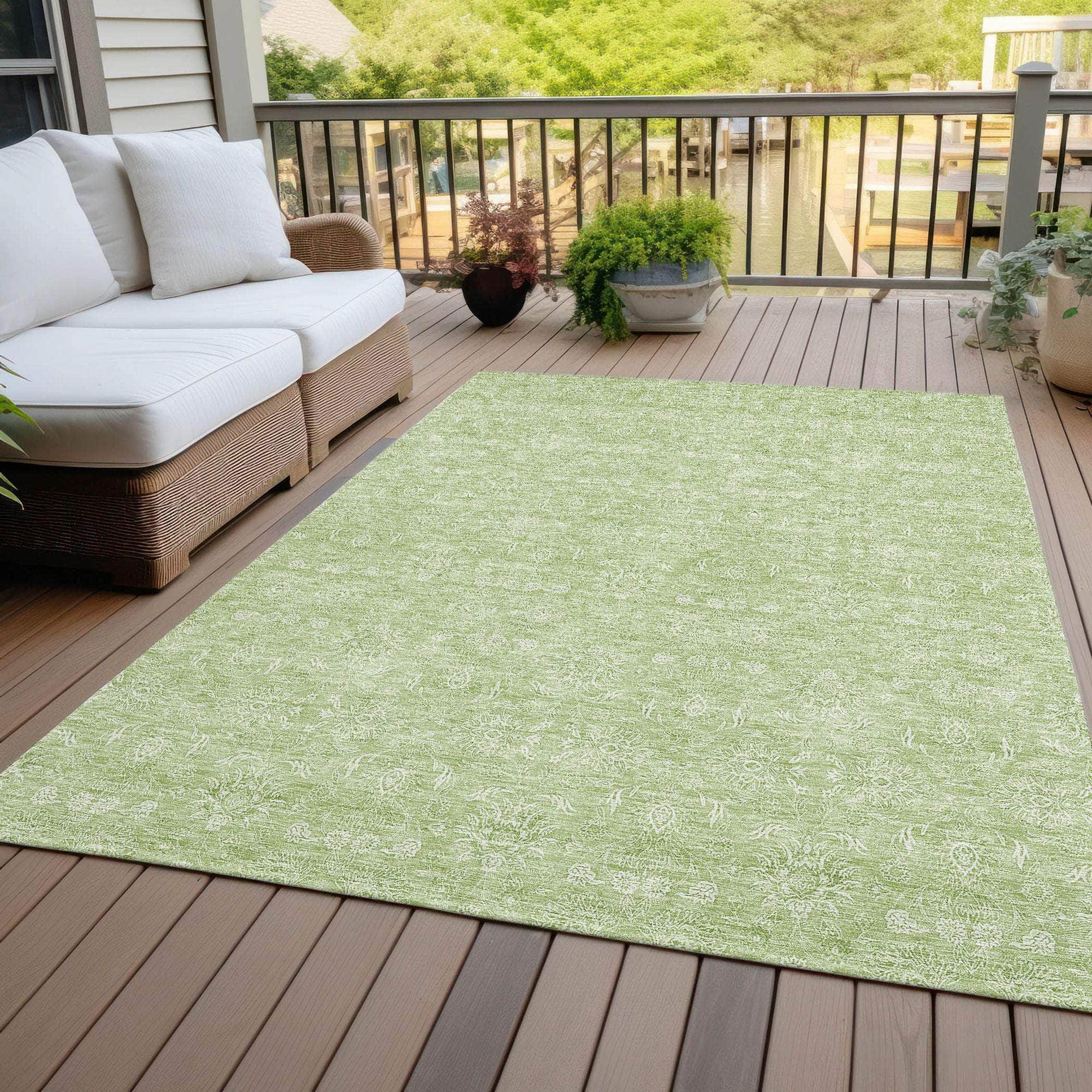 Machine Made ACN703 Aloe Green Rugs #color_aloe green