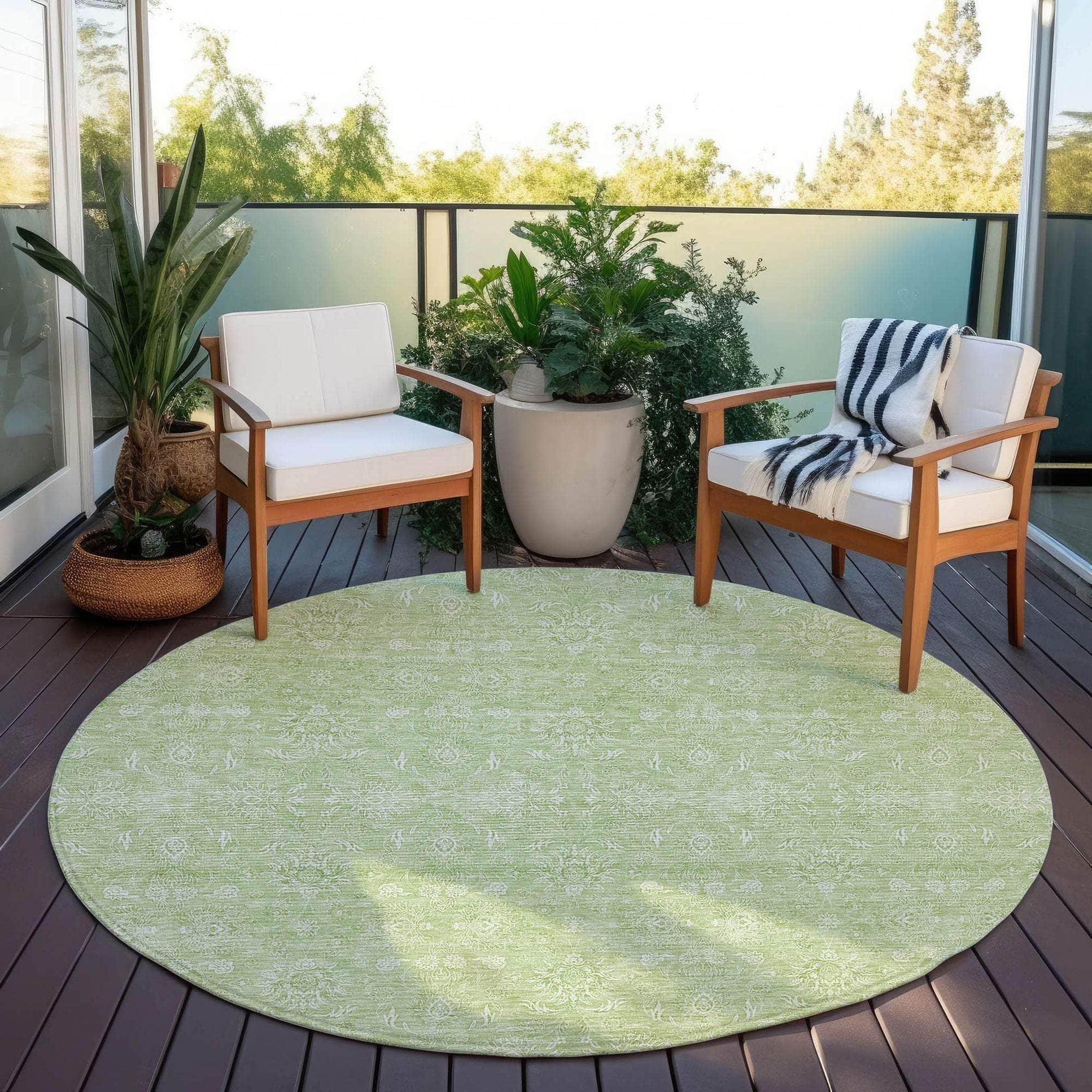 Machine Made ACN703 Aloe Green Rugs #color_aloe green