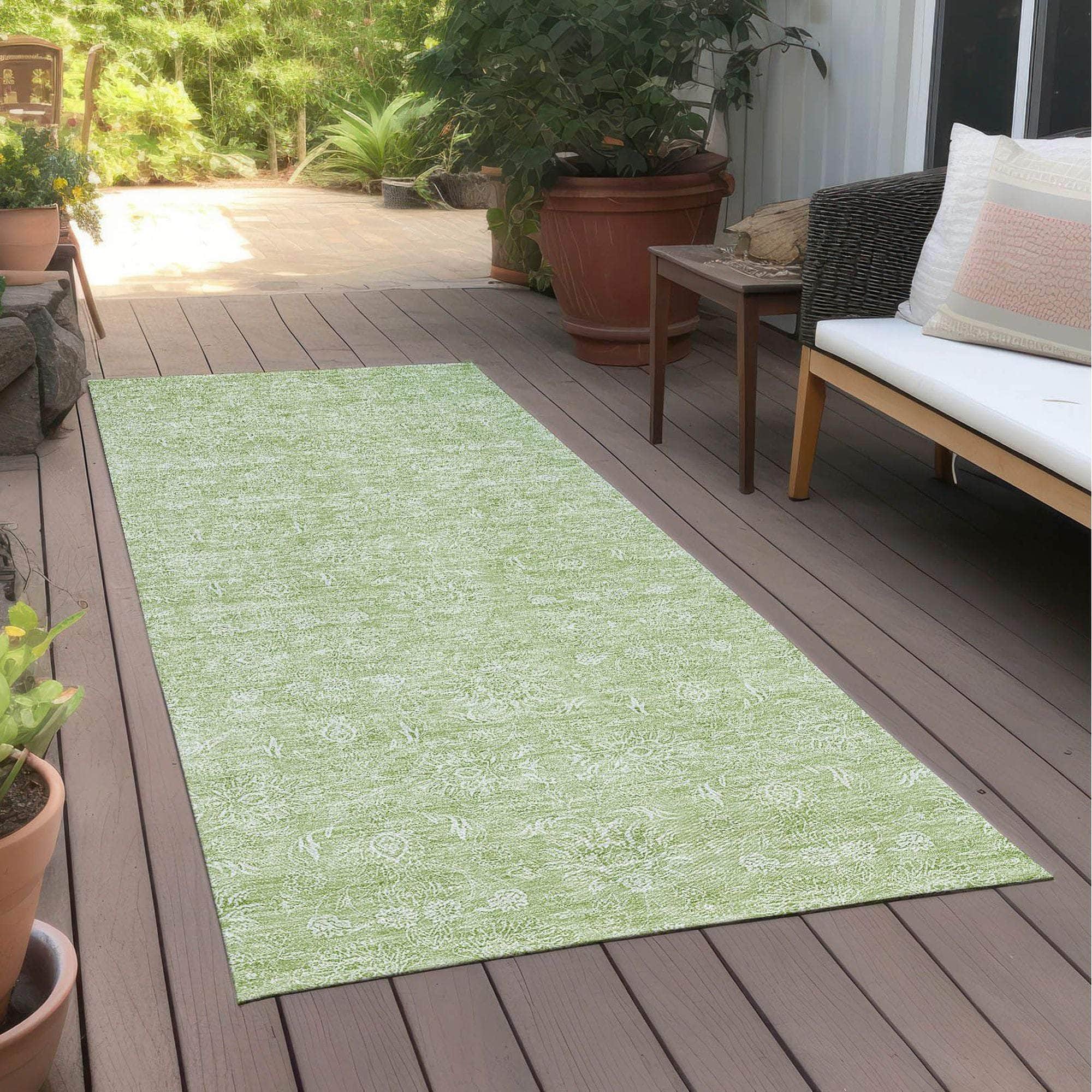 Machine Made ACN703 Aloe Green Rugs #color_aloe green