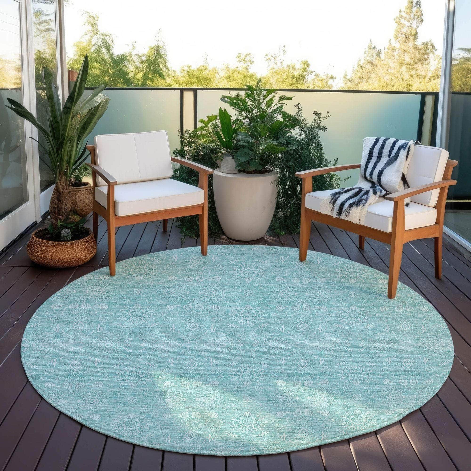 Machine Made ACN703 Aqua Teal Rugs #color_aqua teal