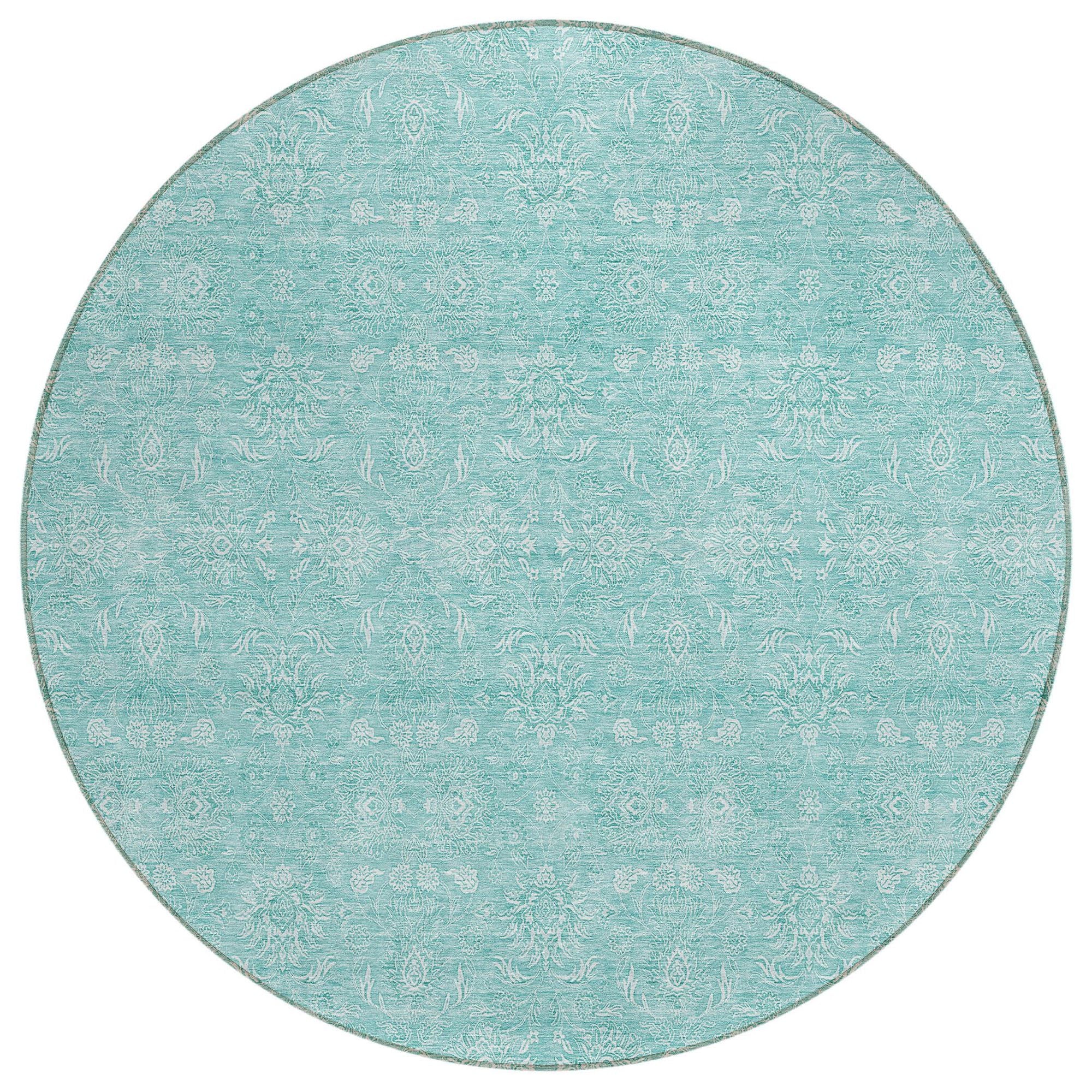 Machine Made ACN703 Aqua Teal Rugs #color_aqua teal