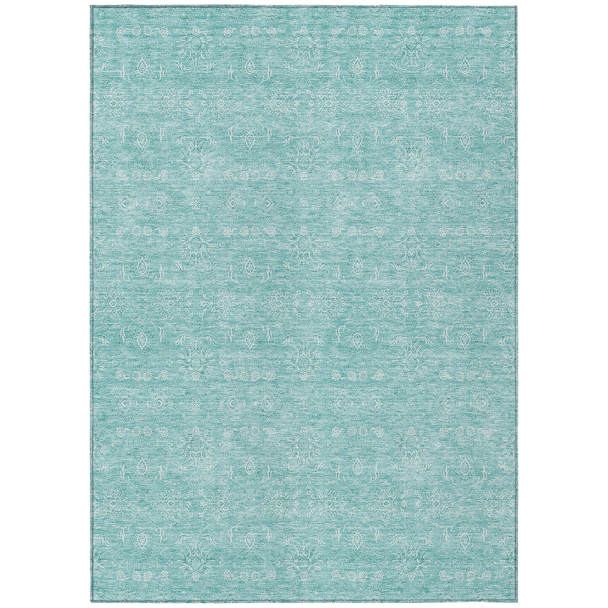 Machine Made ACN703 Aqua Teal Rugs #color_aqua teal
