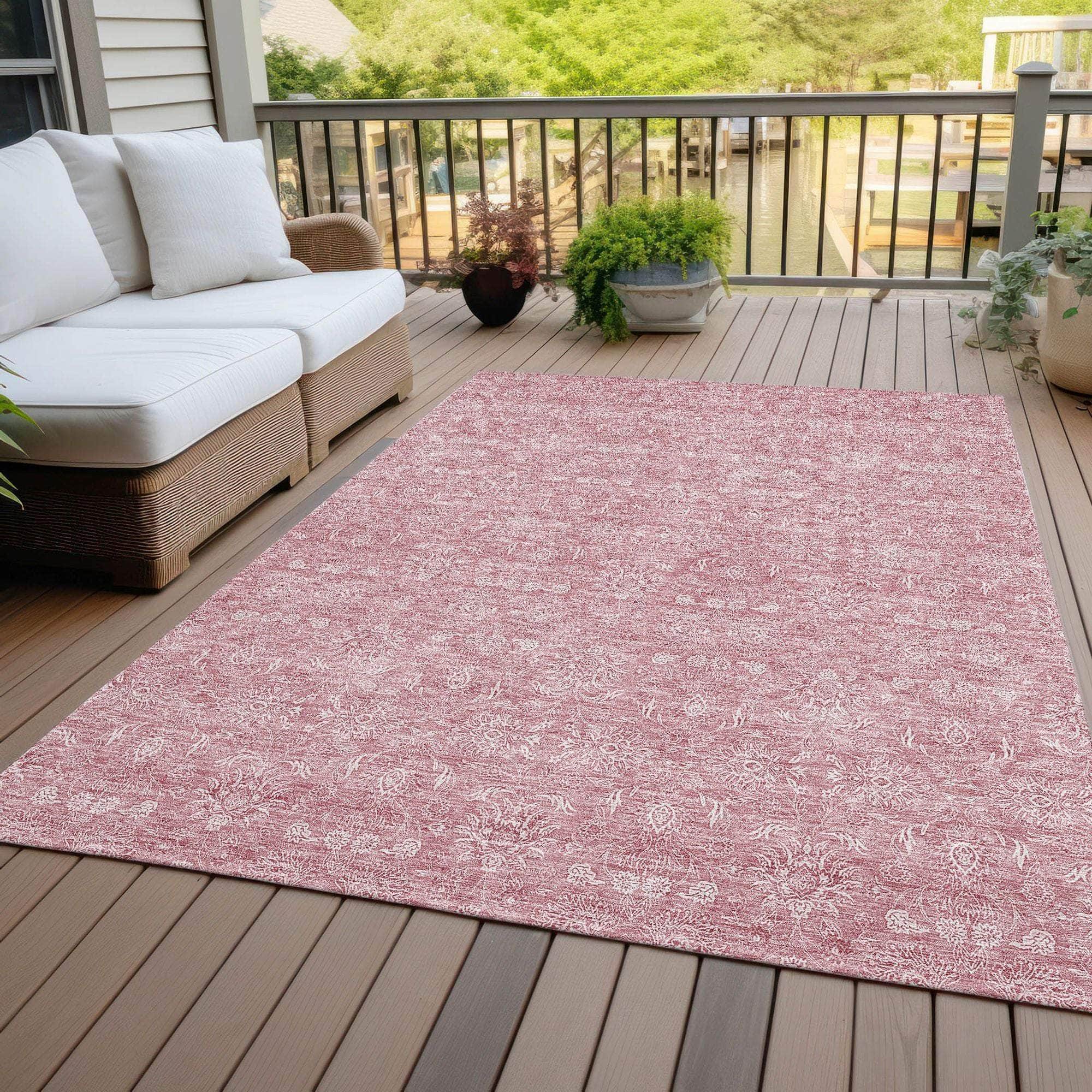 Machine Made ACN703 Blush Pink Rugs #color_blush pink