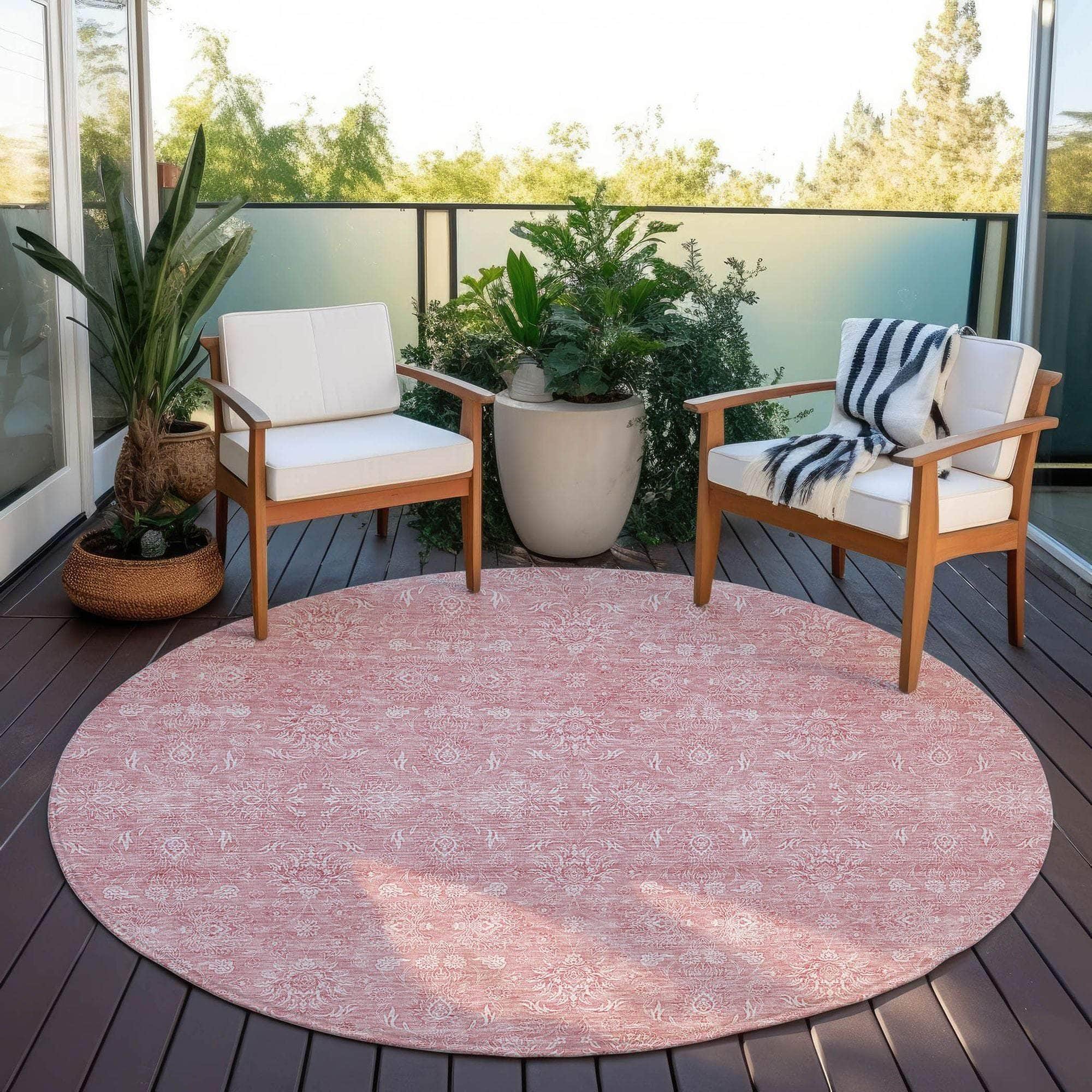 Machine Made ACN703 Blush Pink Rugs #color_blush pink