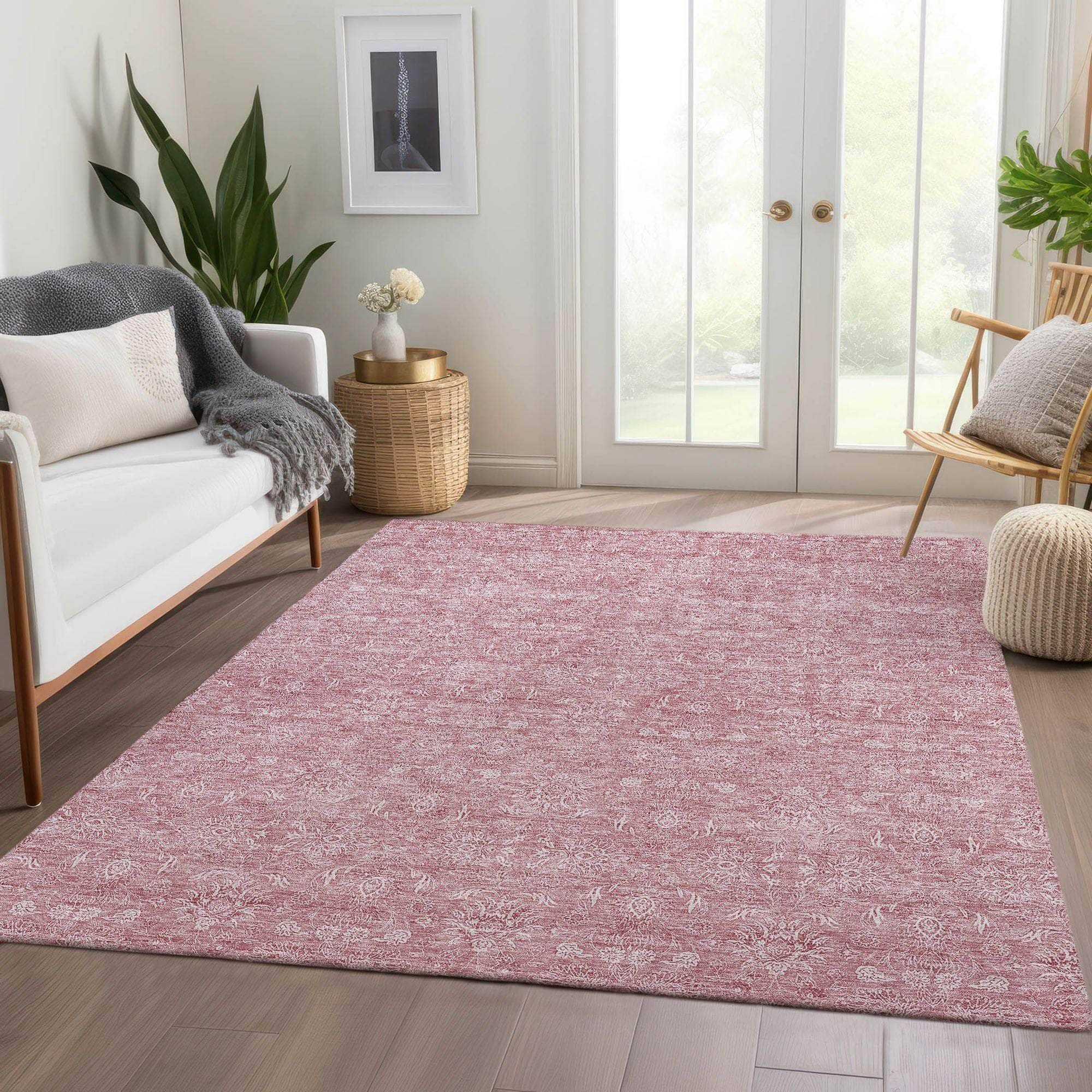 Machine Made ACN703 Blush Pink Rugs #color_blush pink