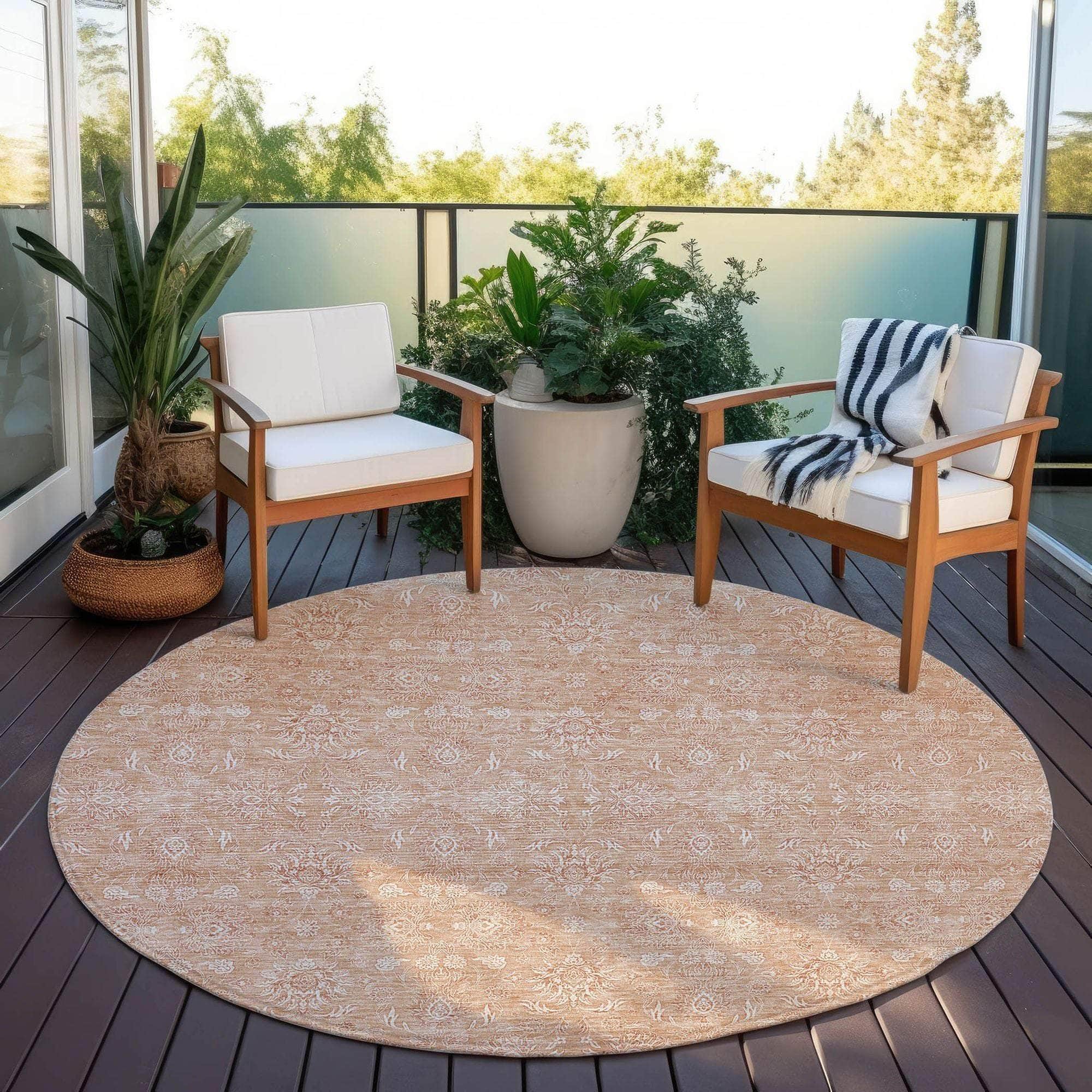 Machine Made ACN703 Coral Orange Rugs #color_coral orange