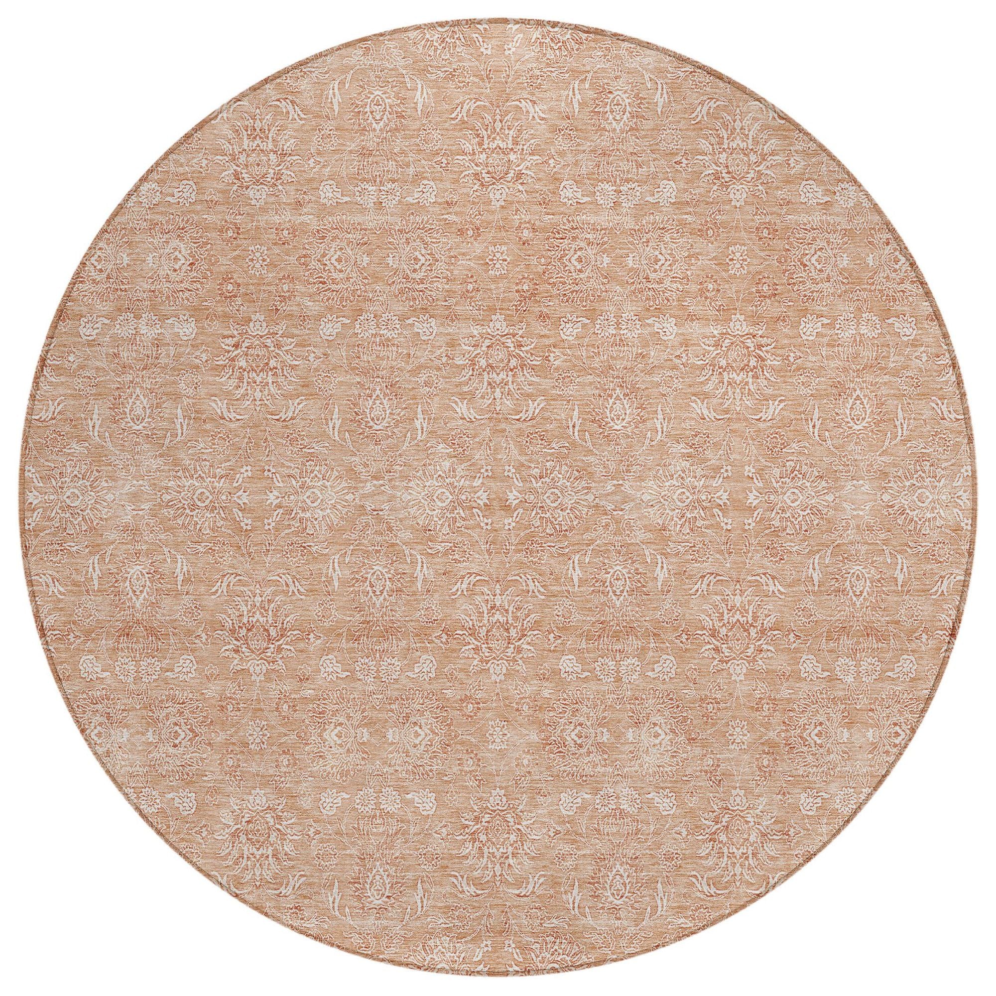 Machine Made ACN703 Coral Orange Rugs #color_coral orange