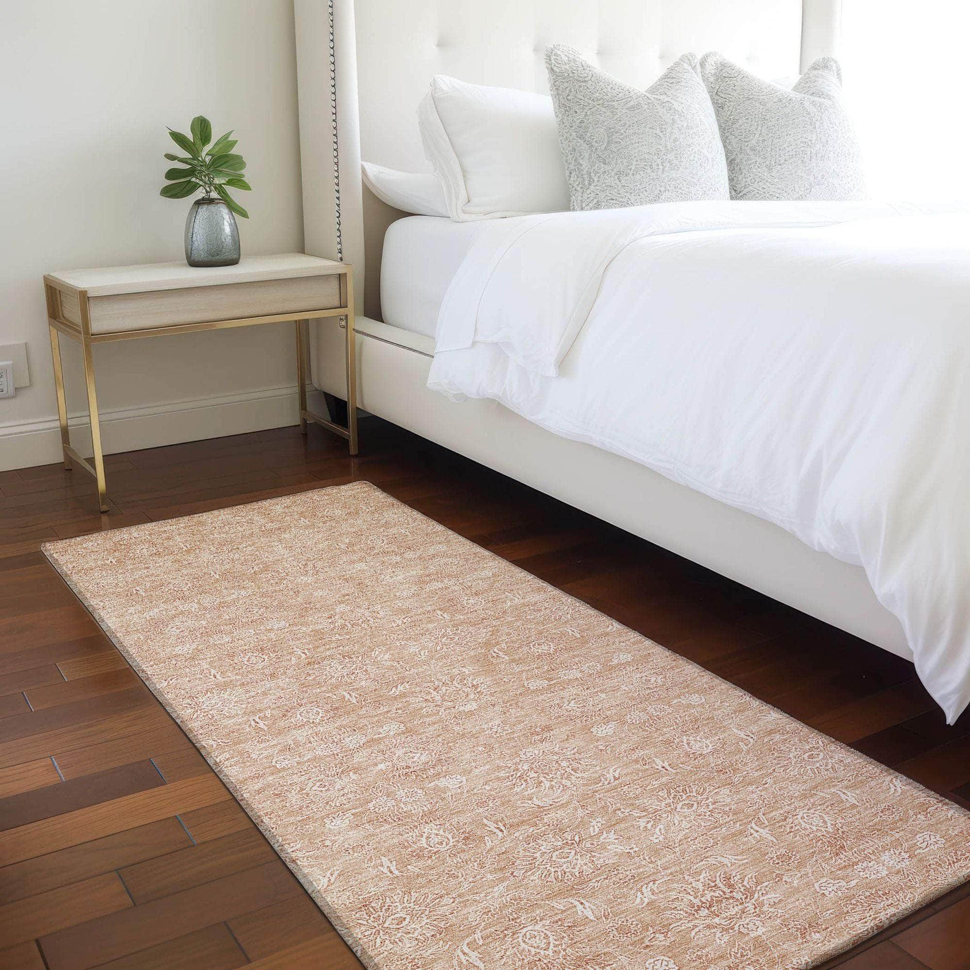 Machine Made ACN703 Coral Orange Rugs #color_coral orange