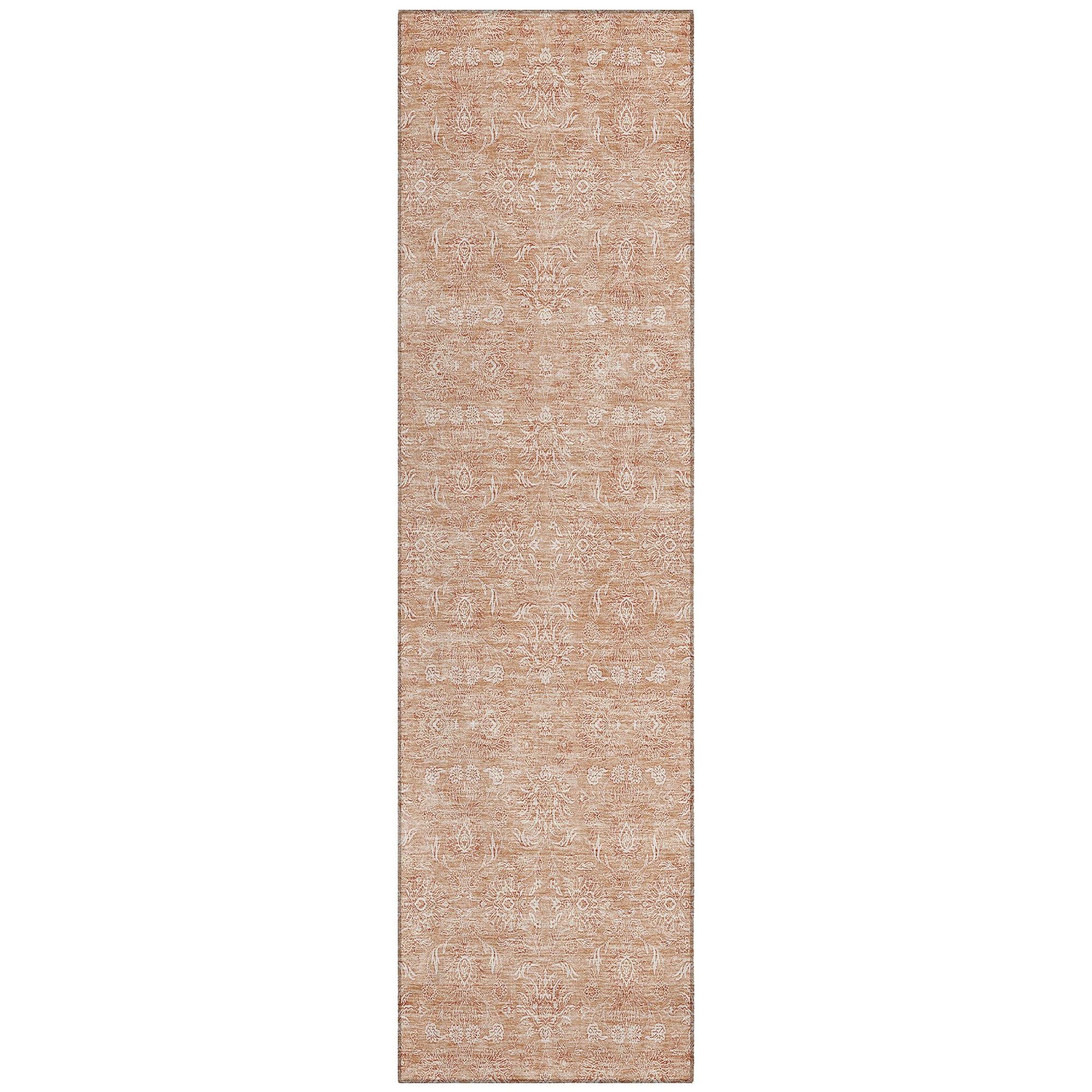 Machine Made ACN703 Coral Orange Rugs #color_coral orange