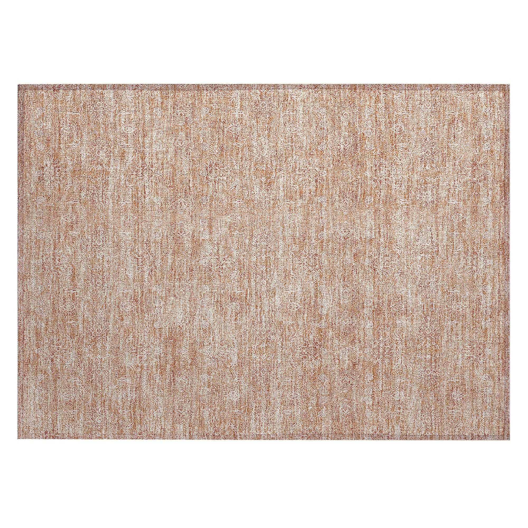 Machine Made ACN703 Coral Orange Rugs #color_coral orange