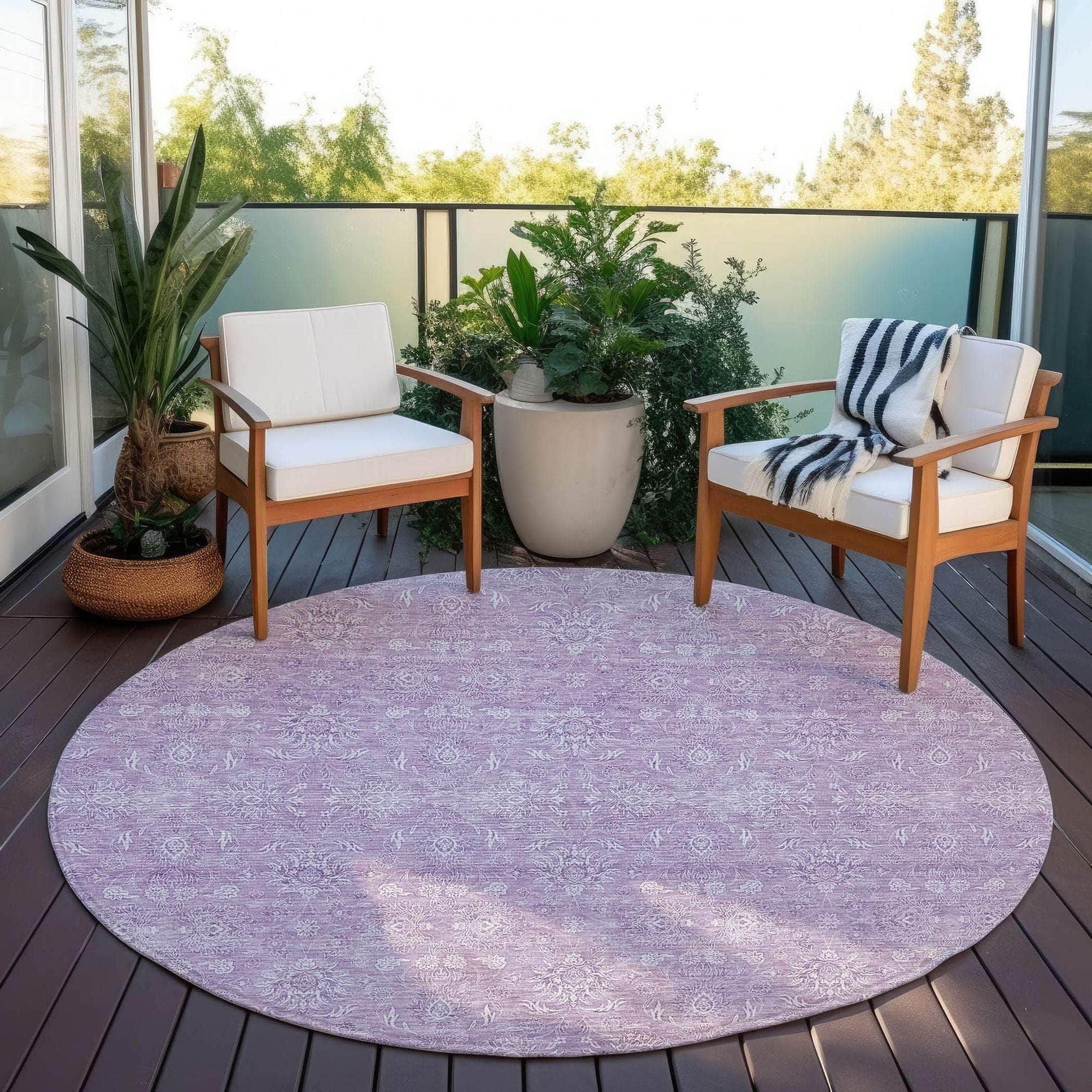 Machine Made ACN703 Lavender Purple Rugs #color_lavender purple