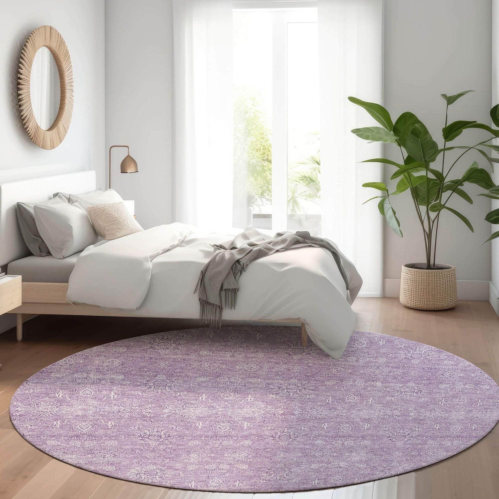 Machine Made ACN703 Lavender Purple Rugs #color_lavender purple