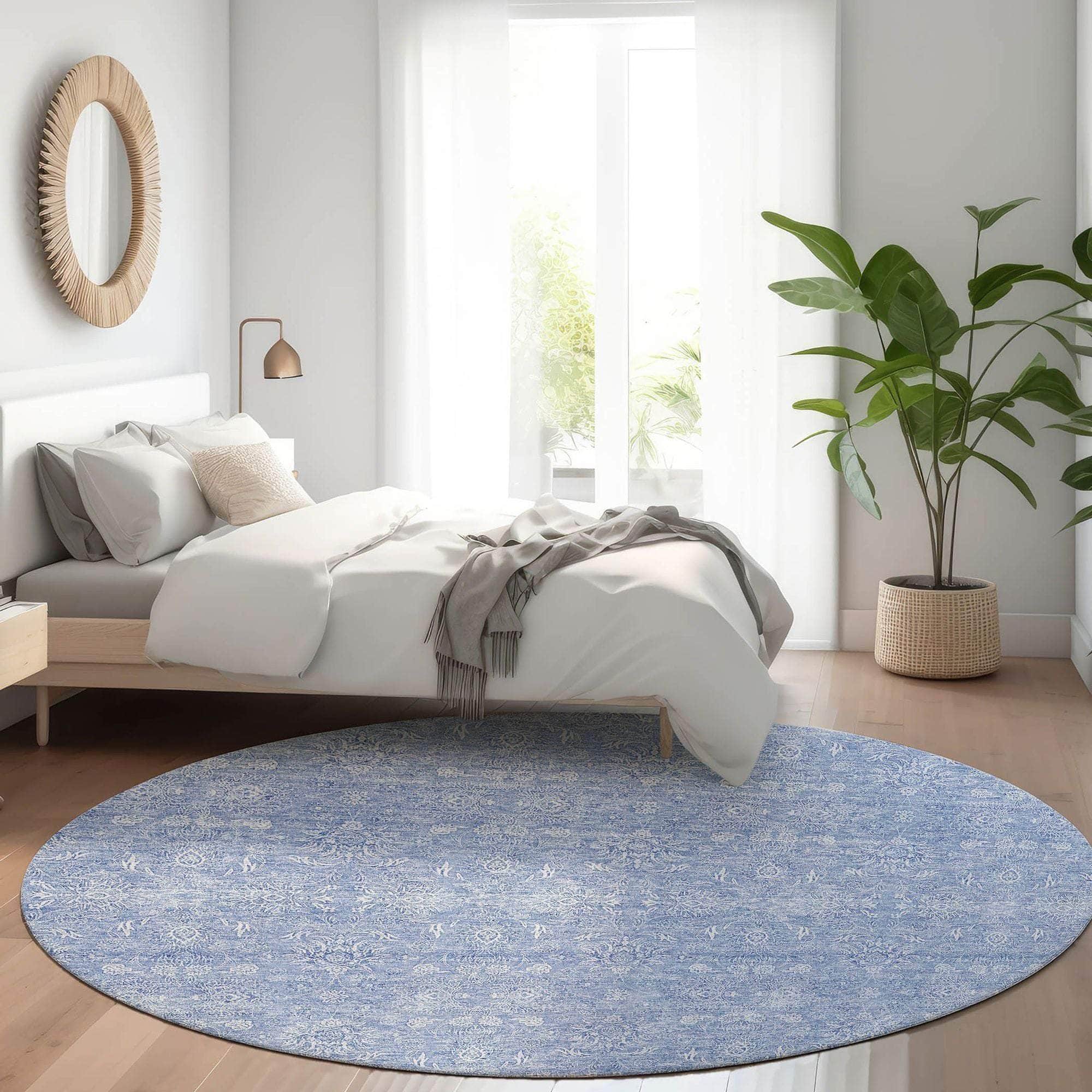 Machine Made ACN703 Sky Blue Rugs #color_sky blue