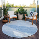 Machine Washable Sky Blue Rug - Indoor / Outdoor - Kids / Pet Friendly Modern Print Rug