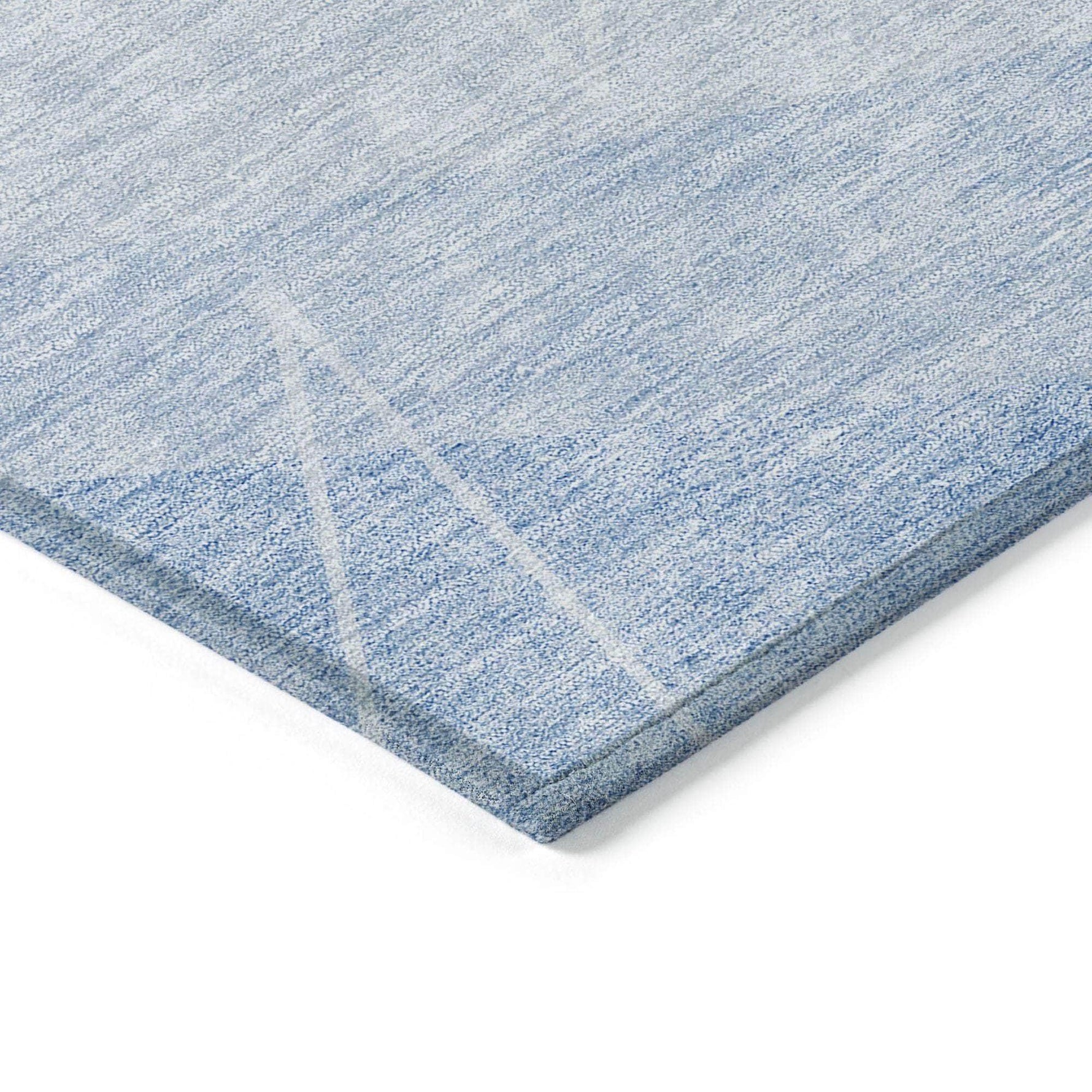 Machine Washable Sky Blue Rug - Indoor / Outdoor - Kids / Pet Friendly Modern Print Rug