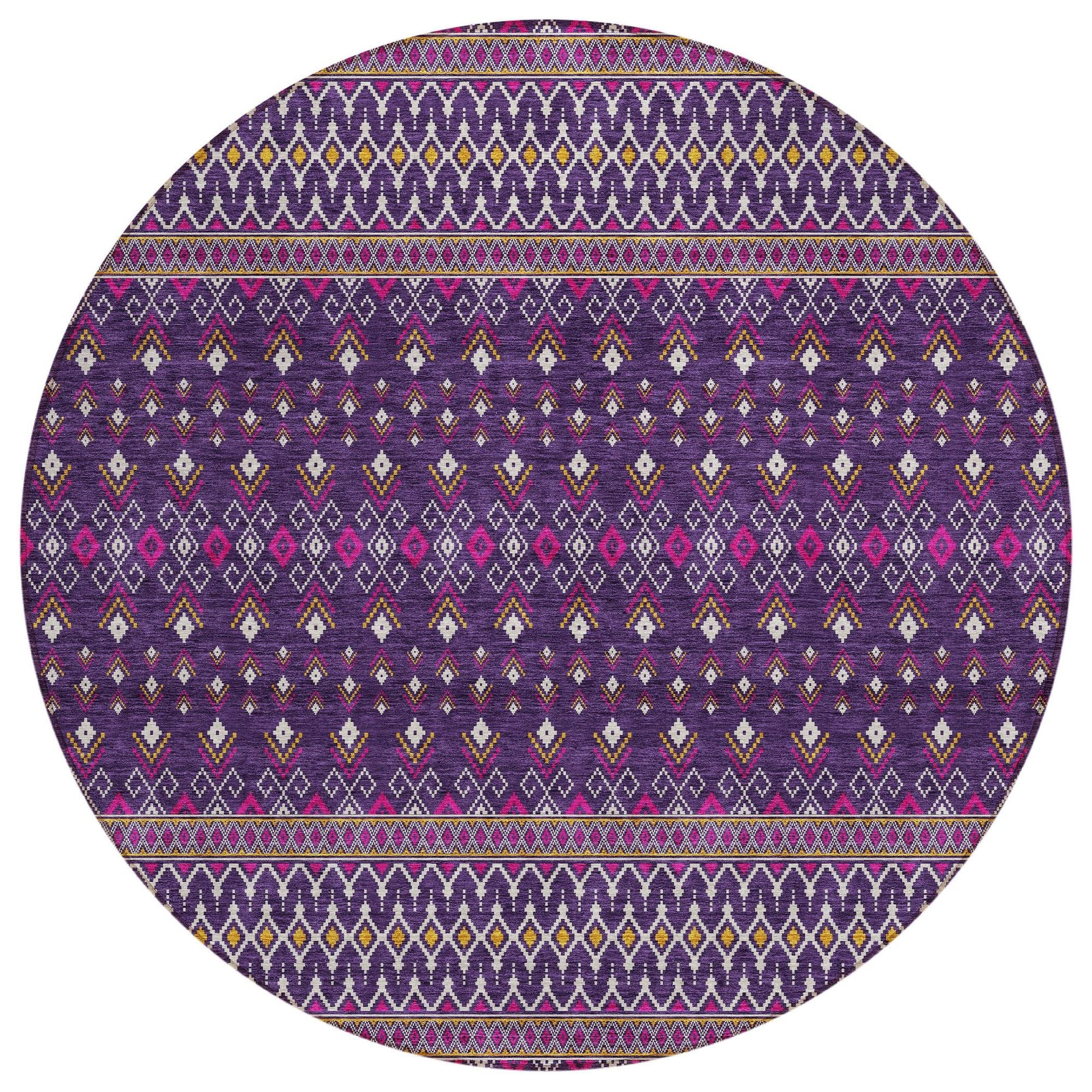 Machine Made ACN708 Purple  Rugs #color_purple 