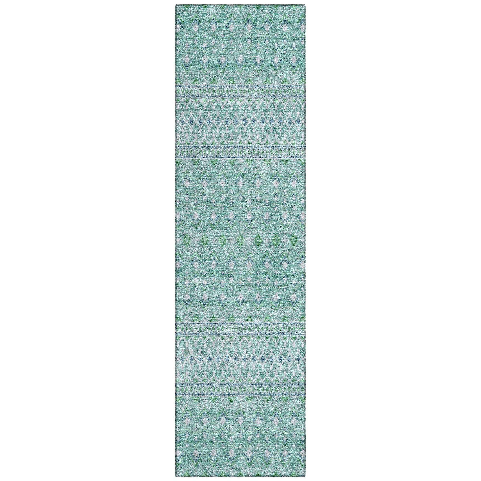 Machine Made ACN709 Aqua Teal Rugs #color_aqua teal