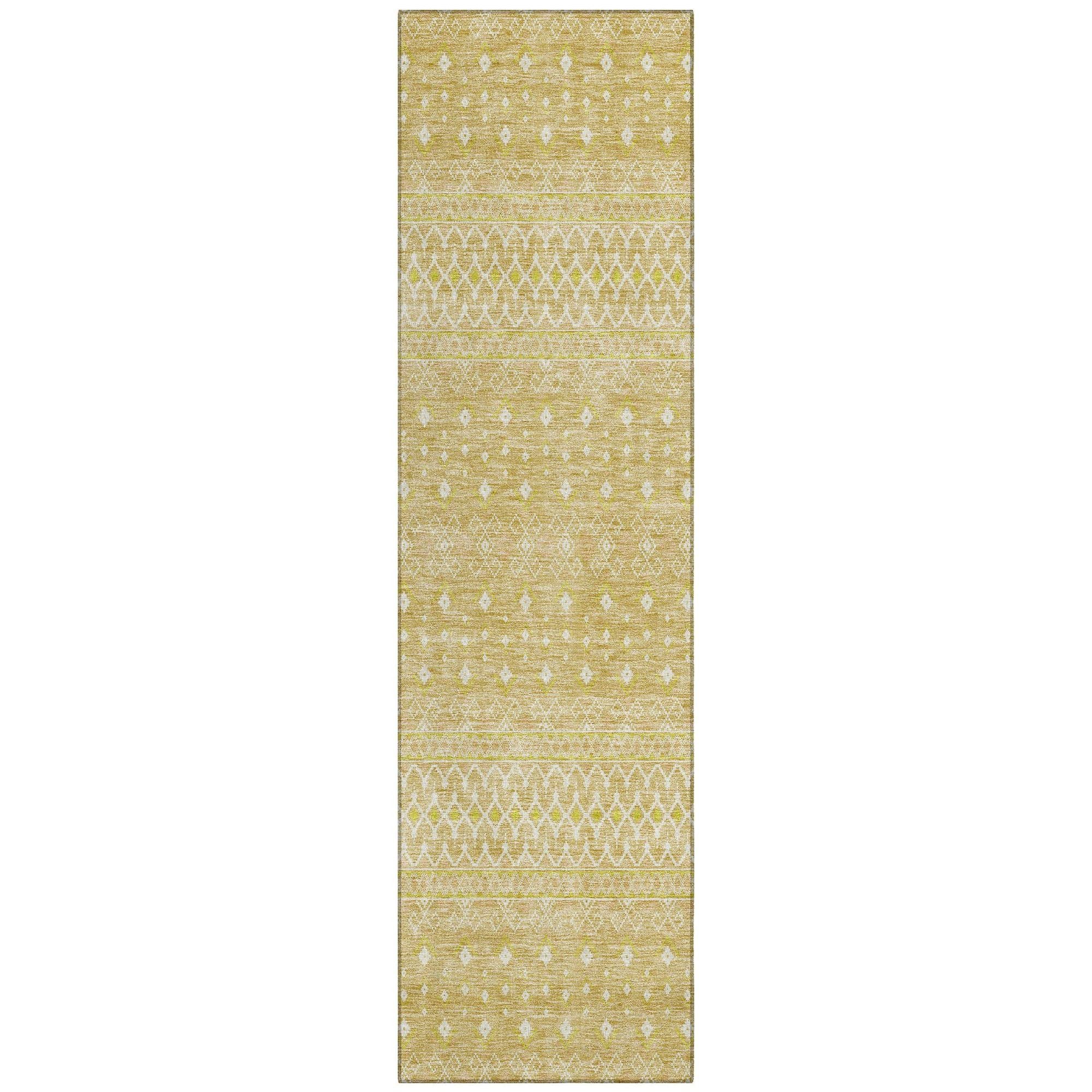 Machine Made ACN709 Gold  Rugs #color_gold 