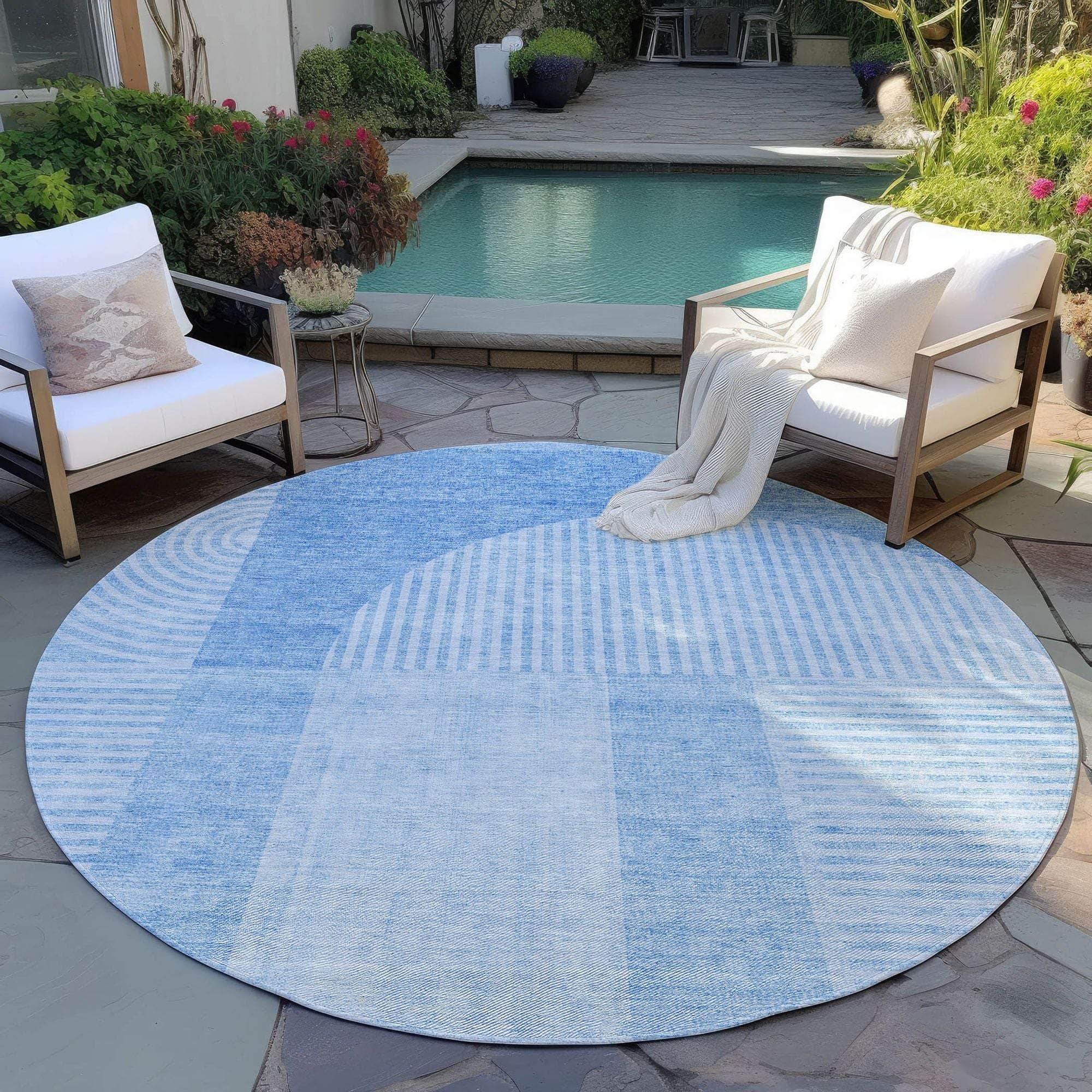 Machine Made ACN711 Blue  Rugs #color_blue 