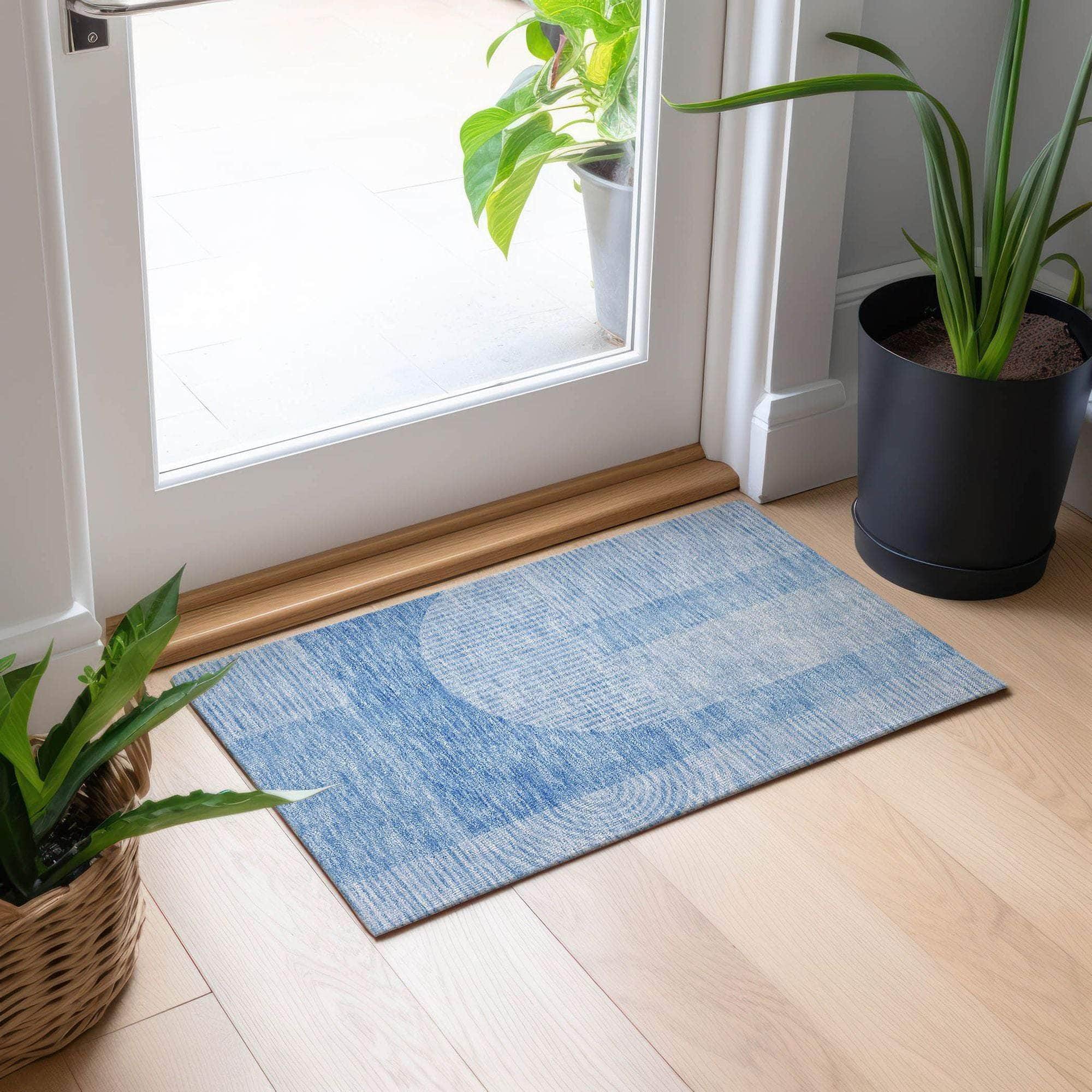 Machine Made ACN711 Blue  Rugs #color_blue 