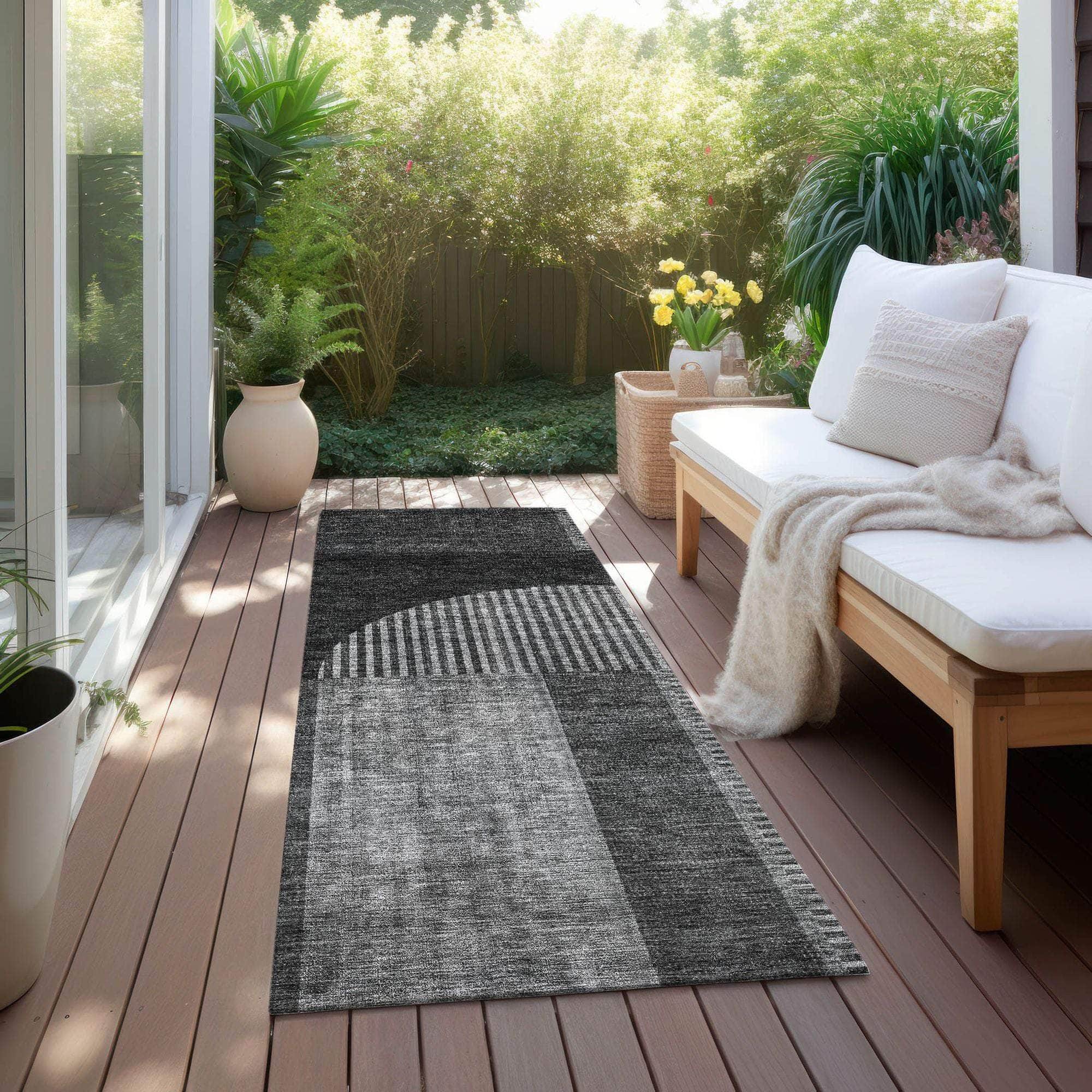 Machine Made ACN711 Charcoal Gray Rugs #color_charcoal gray