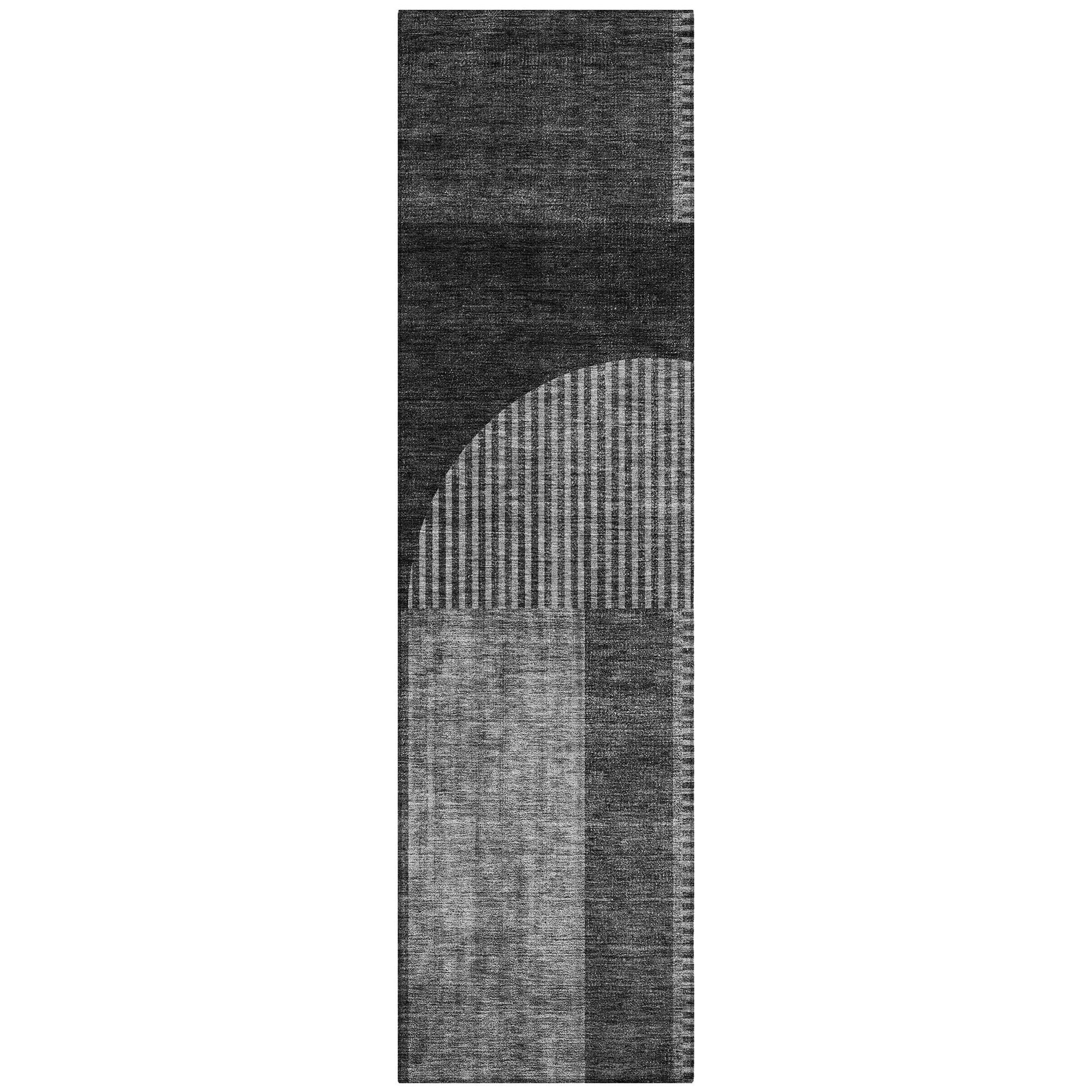 Machine Made ACN711 Charcoal Gray Rugs #color_charcoal gray