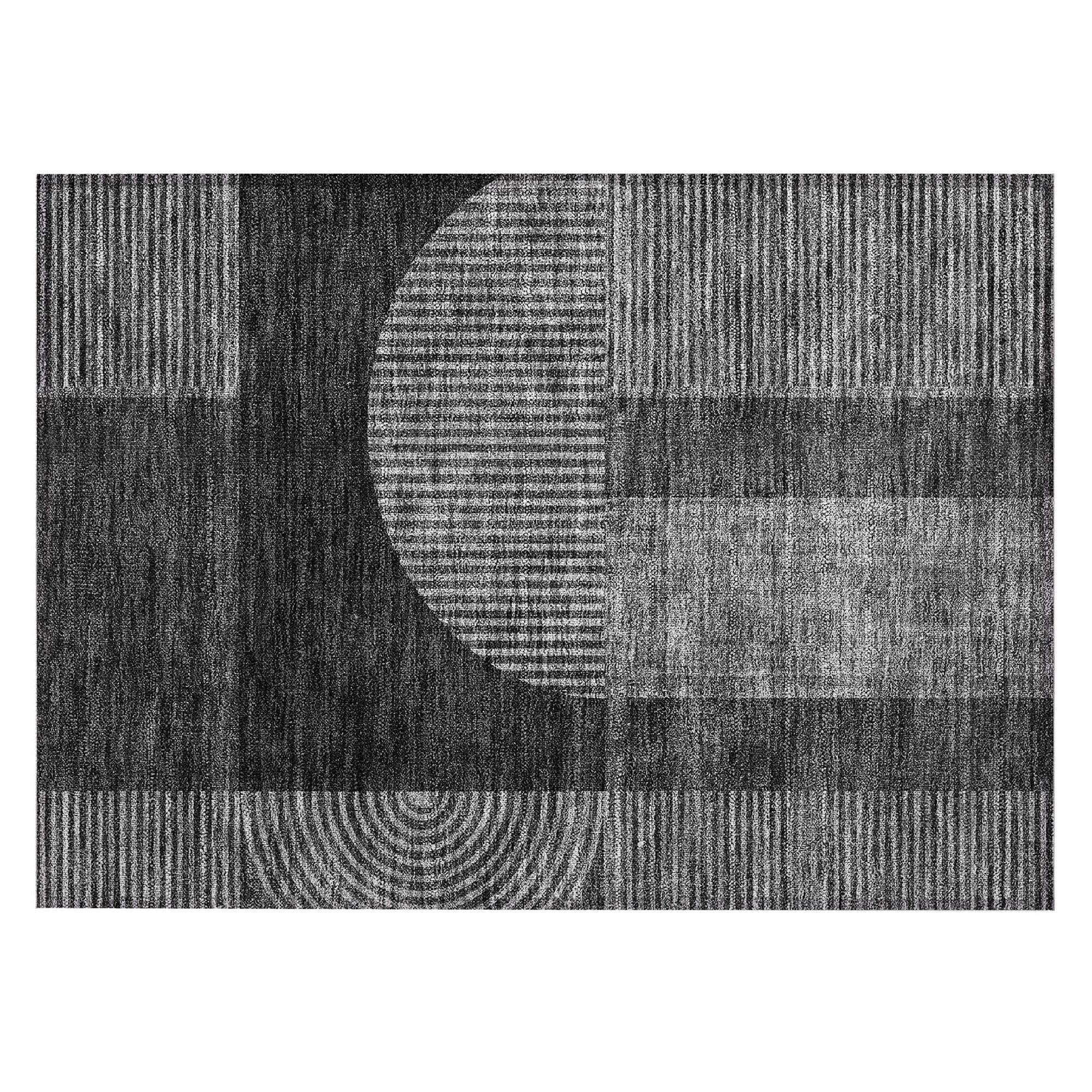 Machine Made ACN711 Charcoal Gray Rugs #color_charcoal gray