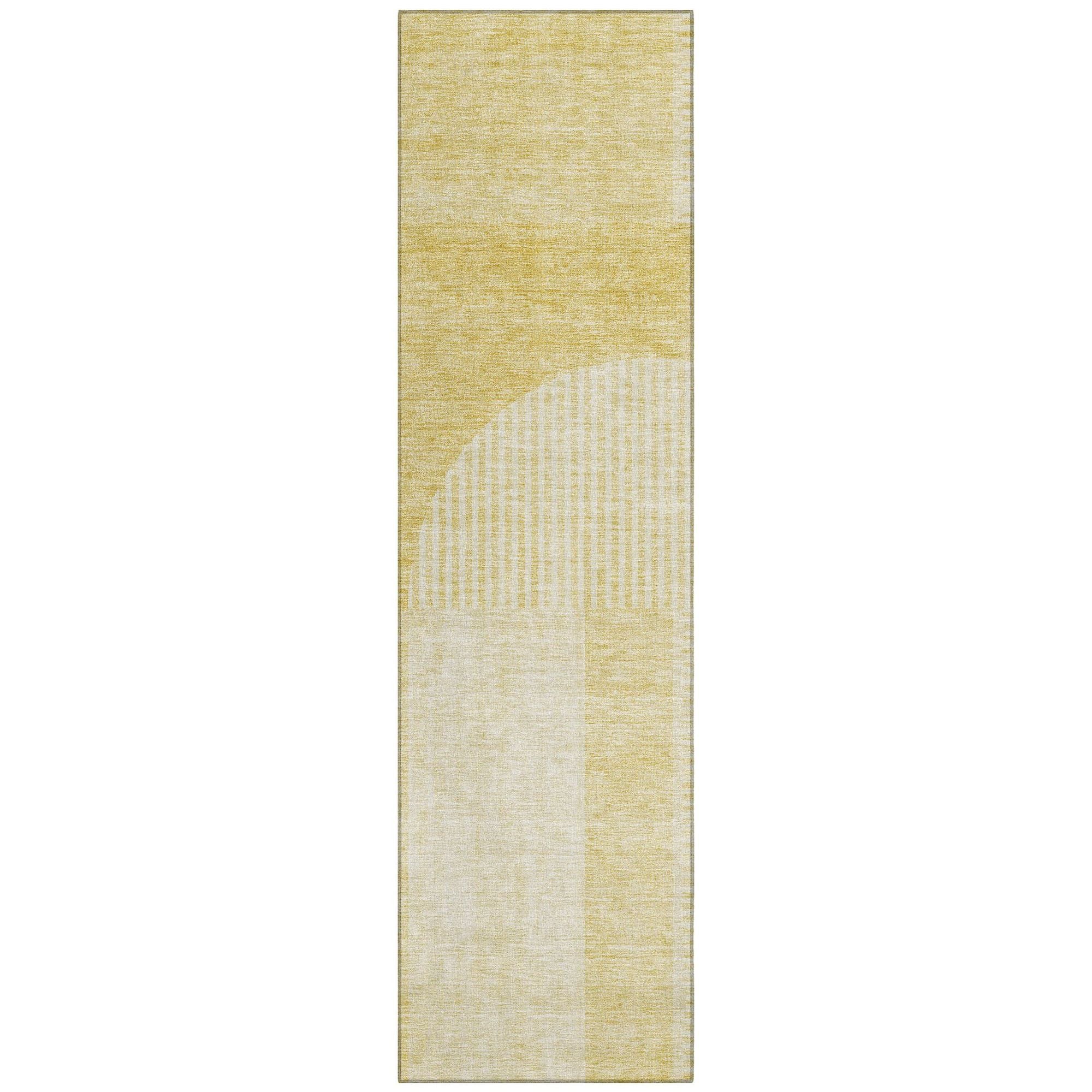 Machine Made ACN711 Gold  Rugs #color_gold 