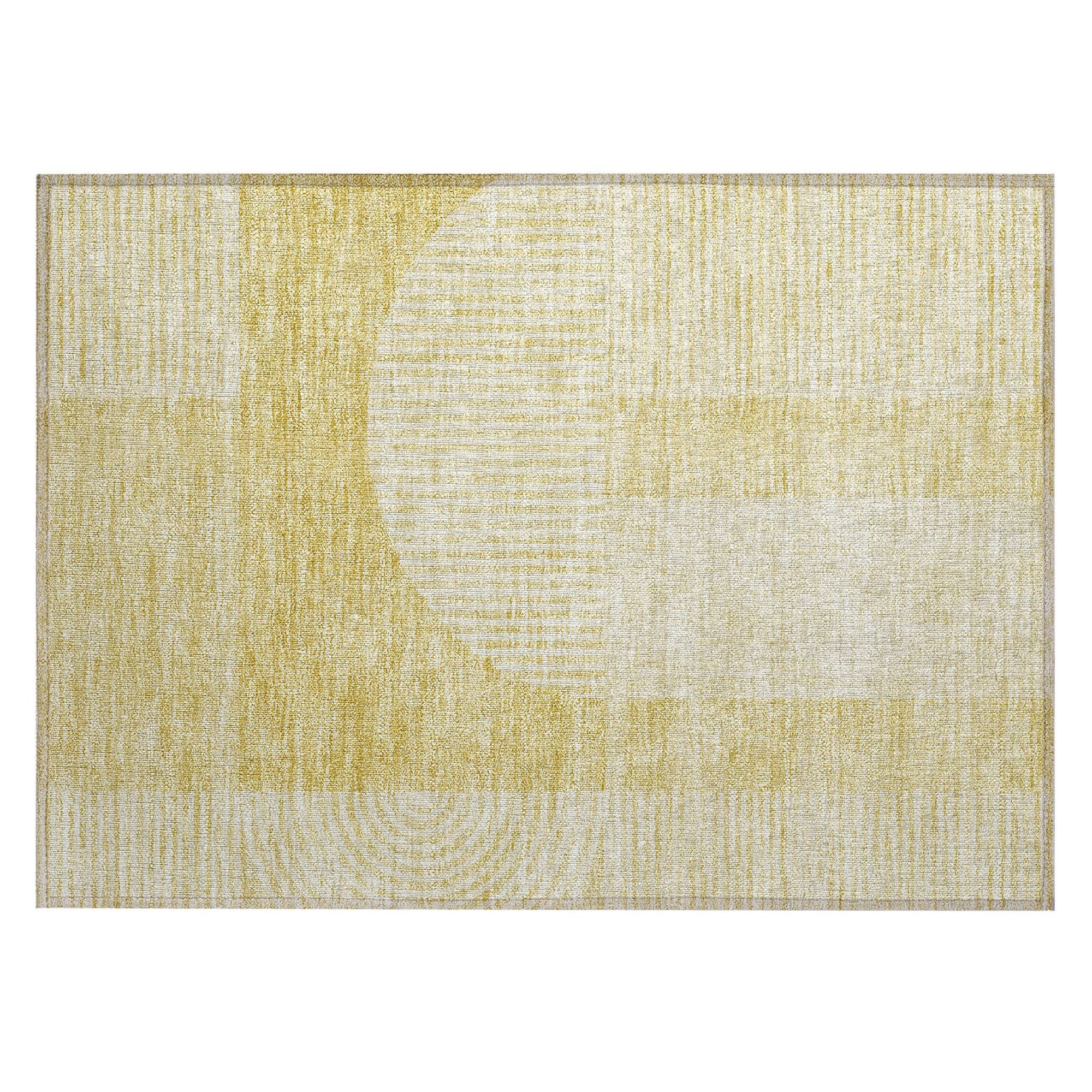 Machine Made ACN711 Gold  Rugs #color_gold 
