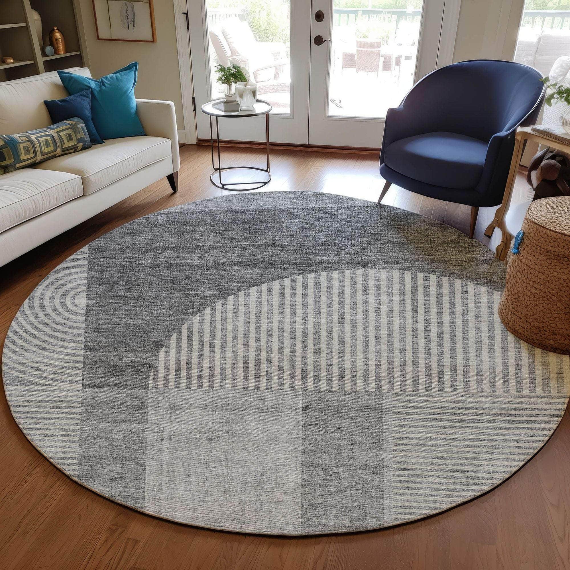 Machine Made ACN711 Gray  Rugs #color_gray 