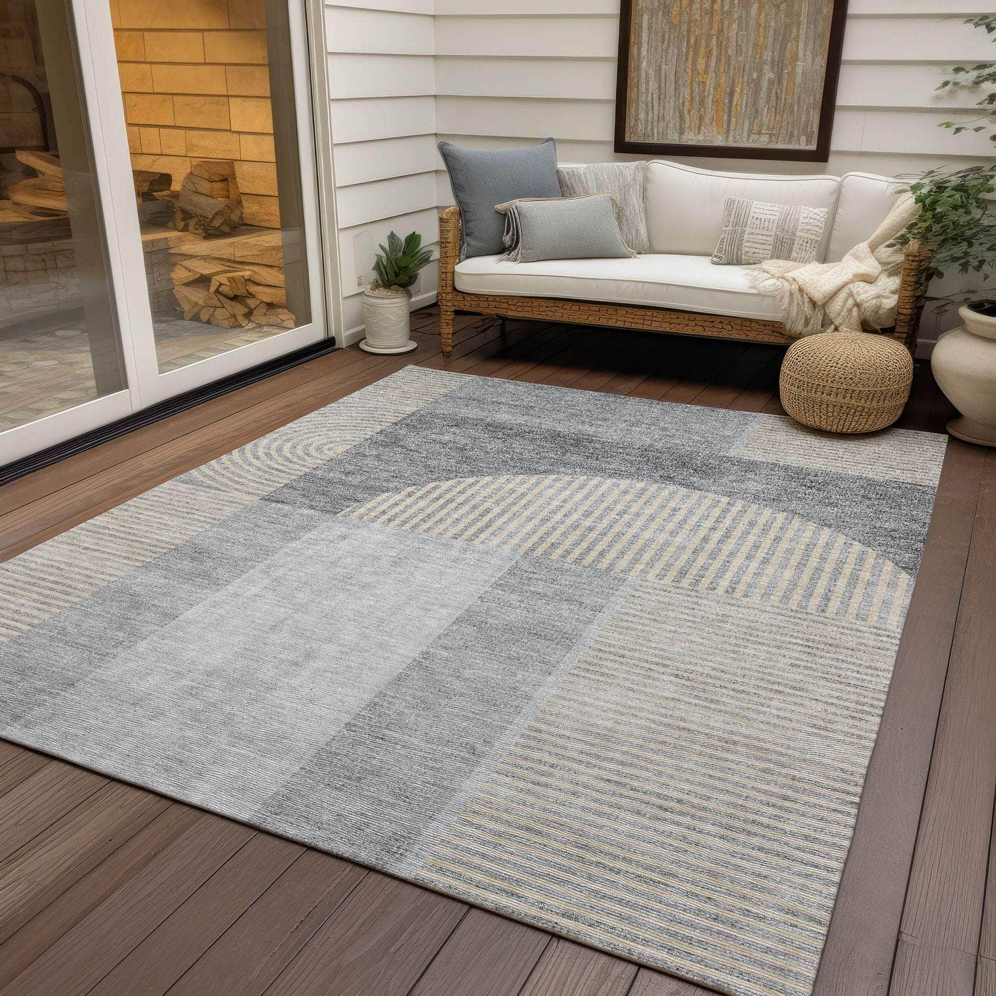 Machine Made ACN711 Silver Gray Rugs #color_silver gray